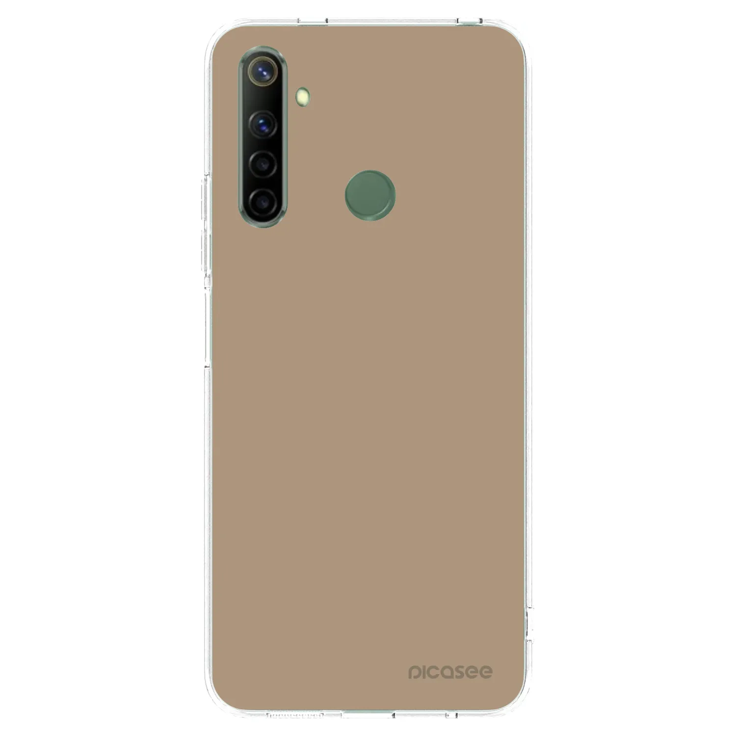 Picasee silikonowe przeźroczyste etui na Realme 6i - Soft Sand