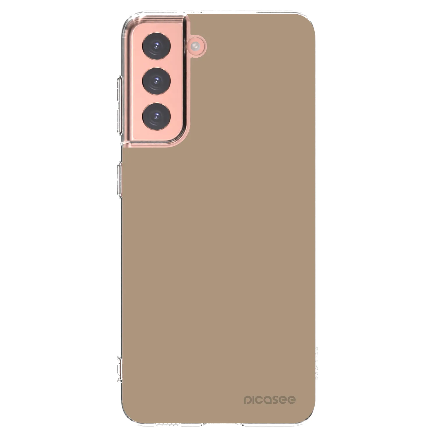 Picasee silikonowe przeźroczyste etui na Samsung Galaxy S21 5G G991B - Soft Sand