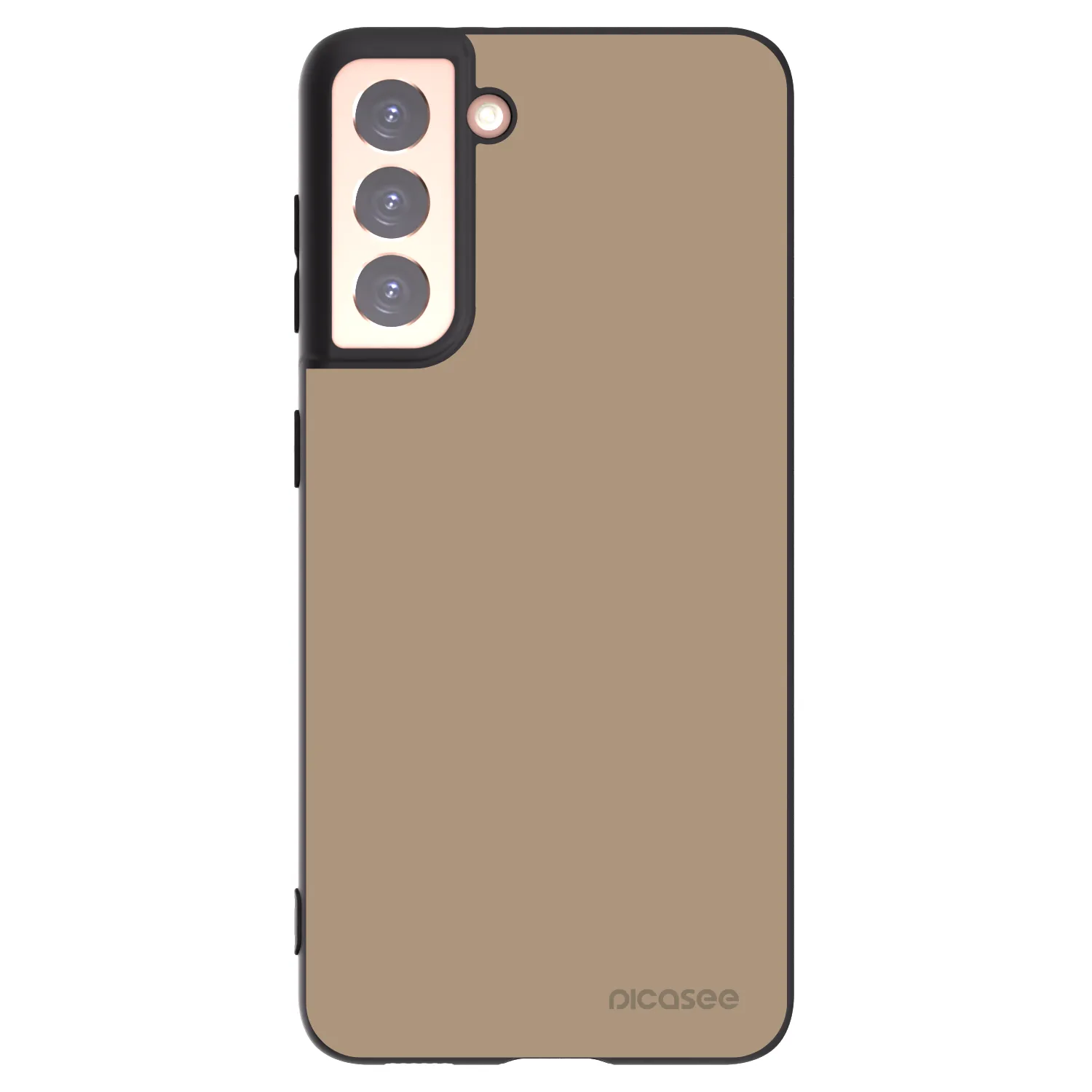 Picasee silikonowe czarne etui na Samsung Galaxy S21 5G G991B - Soft Sand