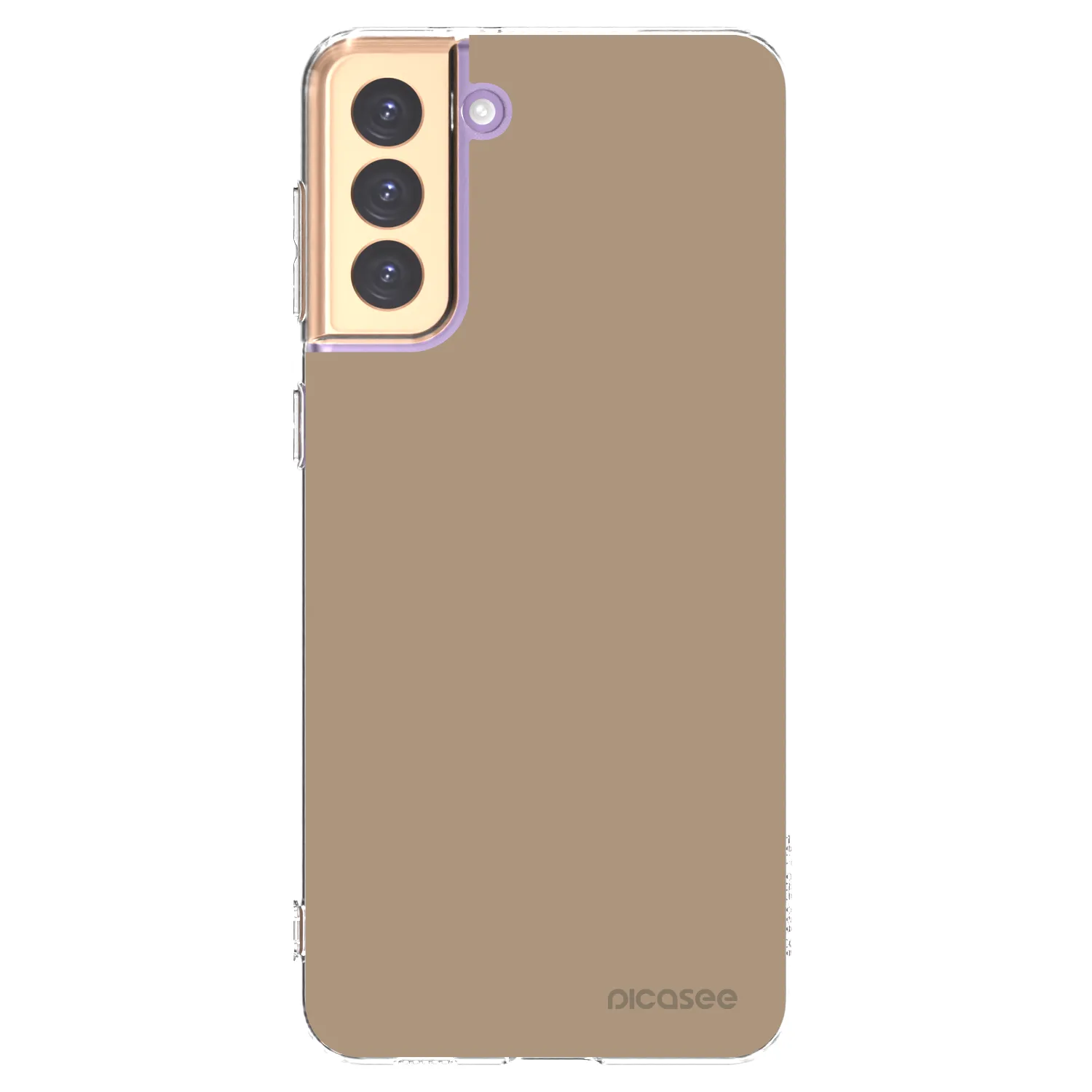 Picasee silikonowe przeźroczyste etui na Samsung Galaxy S21+ 5G G996F - Soft Sand
