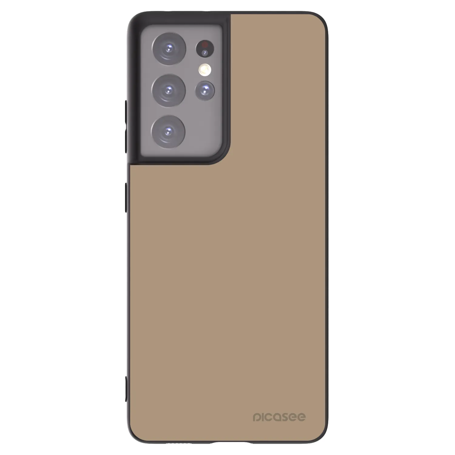 Picasee silikonowe czarne etui na Samsung Galaxy S21 Ultra 5G G998B - Soft Sand