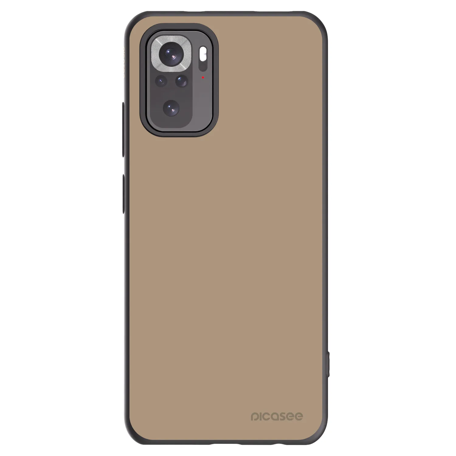 Picasee silikonowe czarne etui na Xiaomi Redmi Note 10 - Soft Sand
