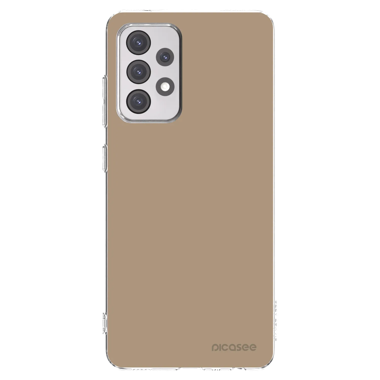 Picasee silikonowe przeźroczyste etui na Samsung Galaxy A52 5G A525F - Soft Sand