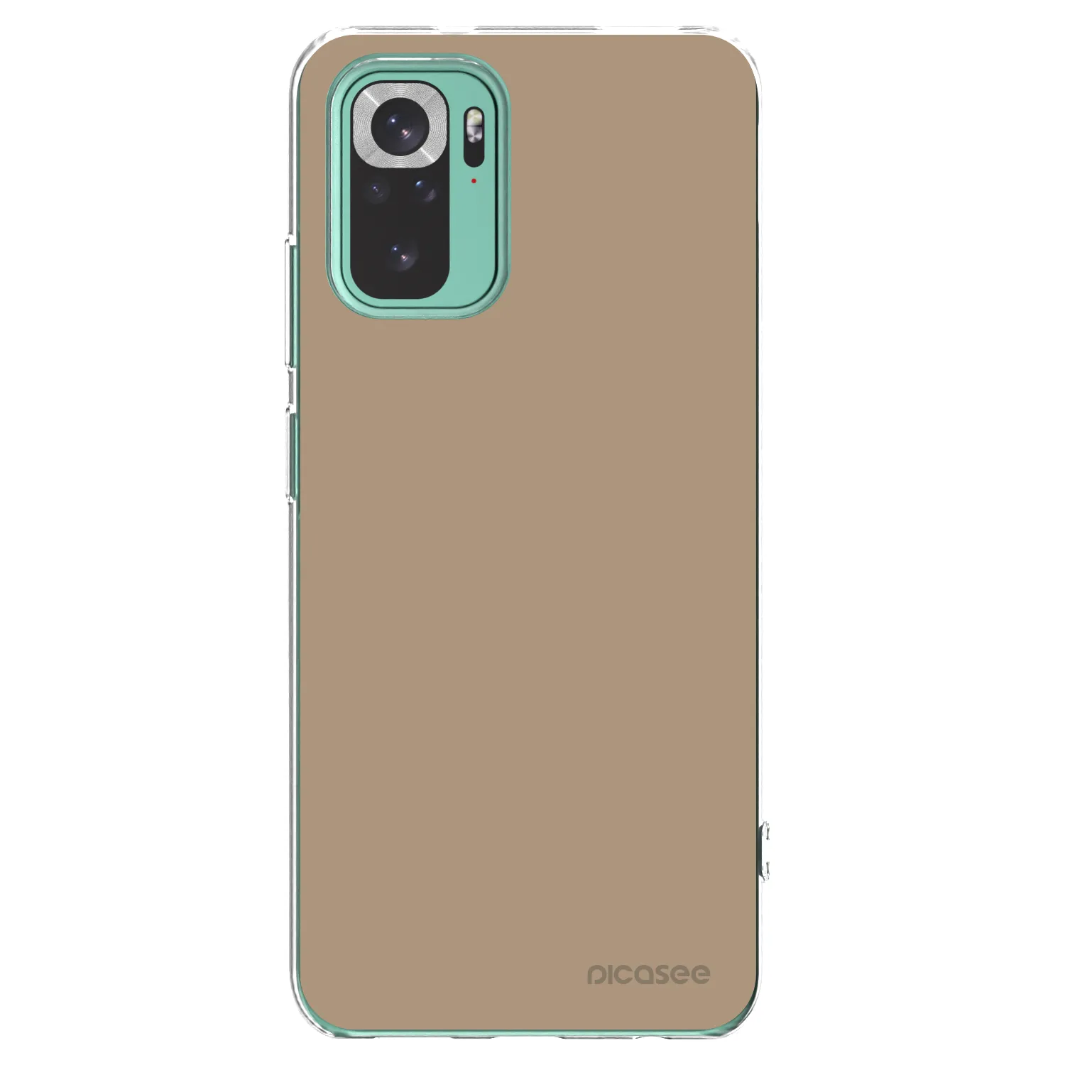 Picasee silikonowe przeźroczyste etui na Xiaomi Redmi Note 10 Pro - Soft Sand