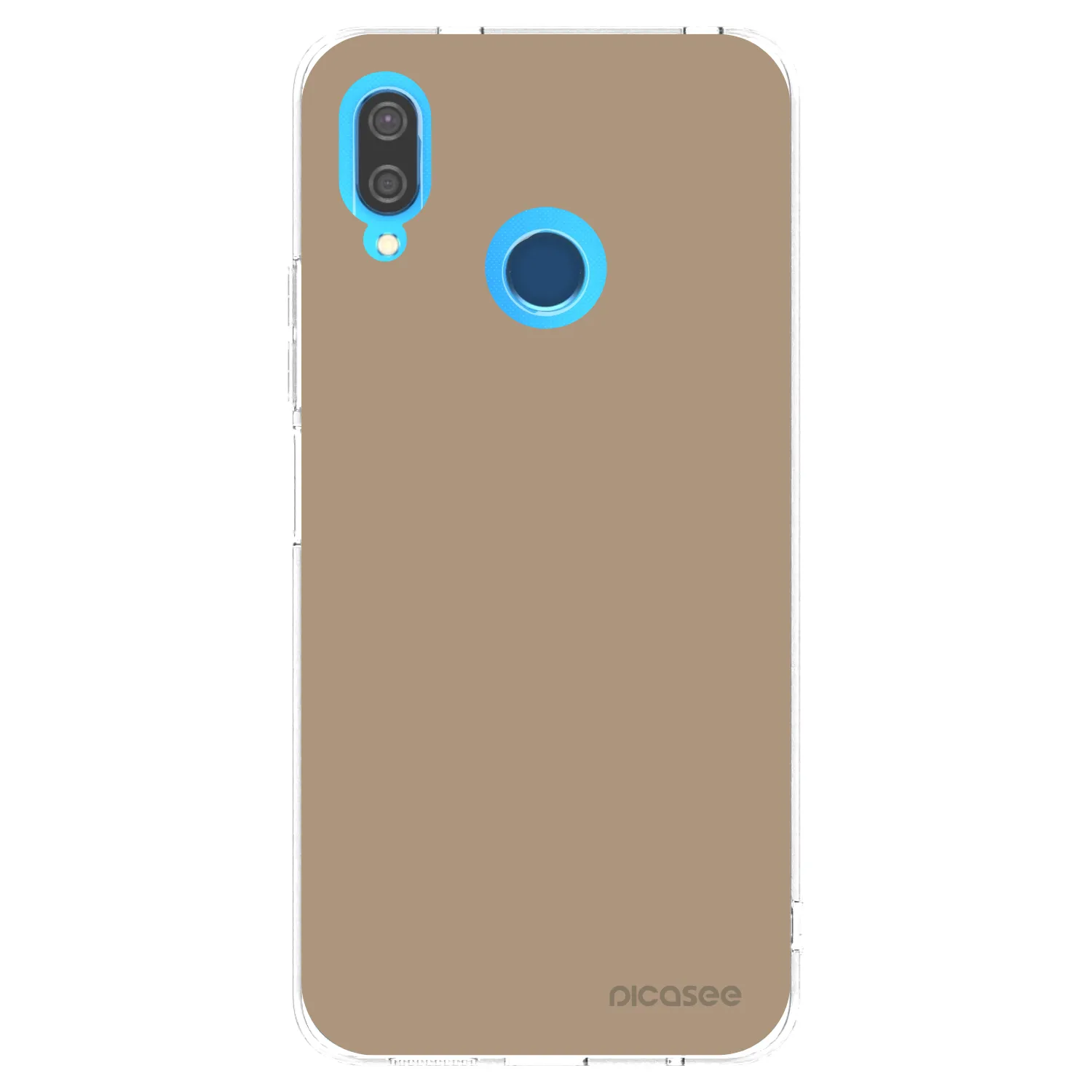 Picasee silikonowe przeźroczyste etui na Huawei P20 Lite - Soft Sand