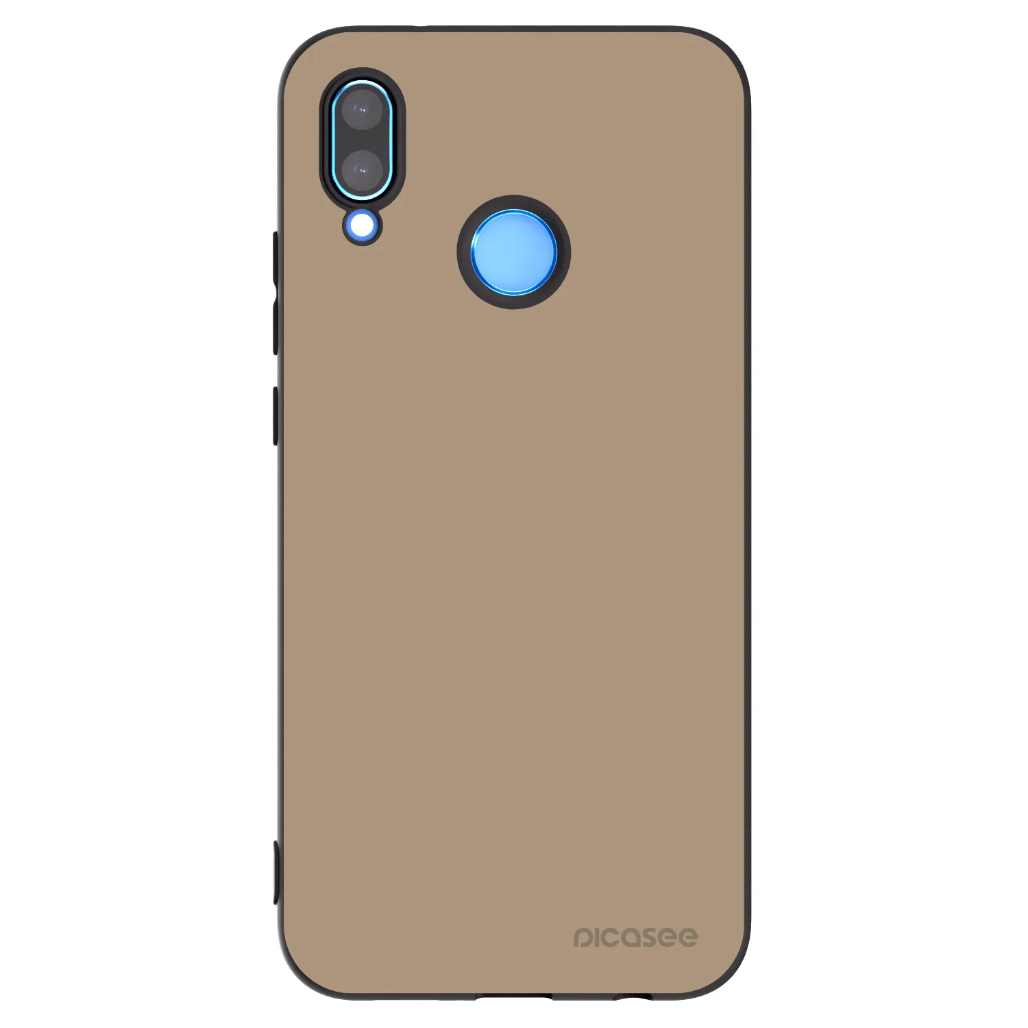 Picasee silikonowe czarne etui na Huawei P20 Lite - Soft Sand