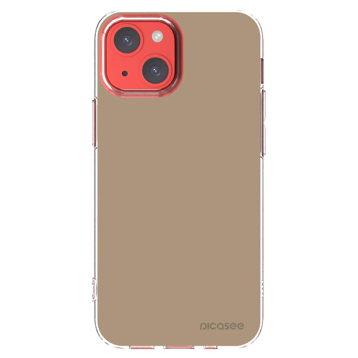 Picasee silikonowe przeźroczyste etui na Apple iPhone 13 mini - Soft Sand