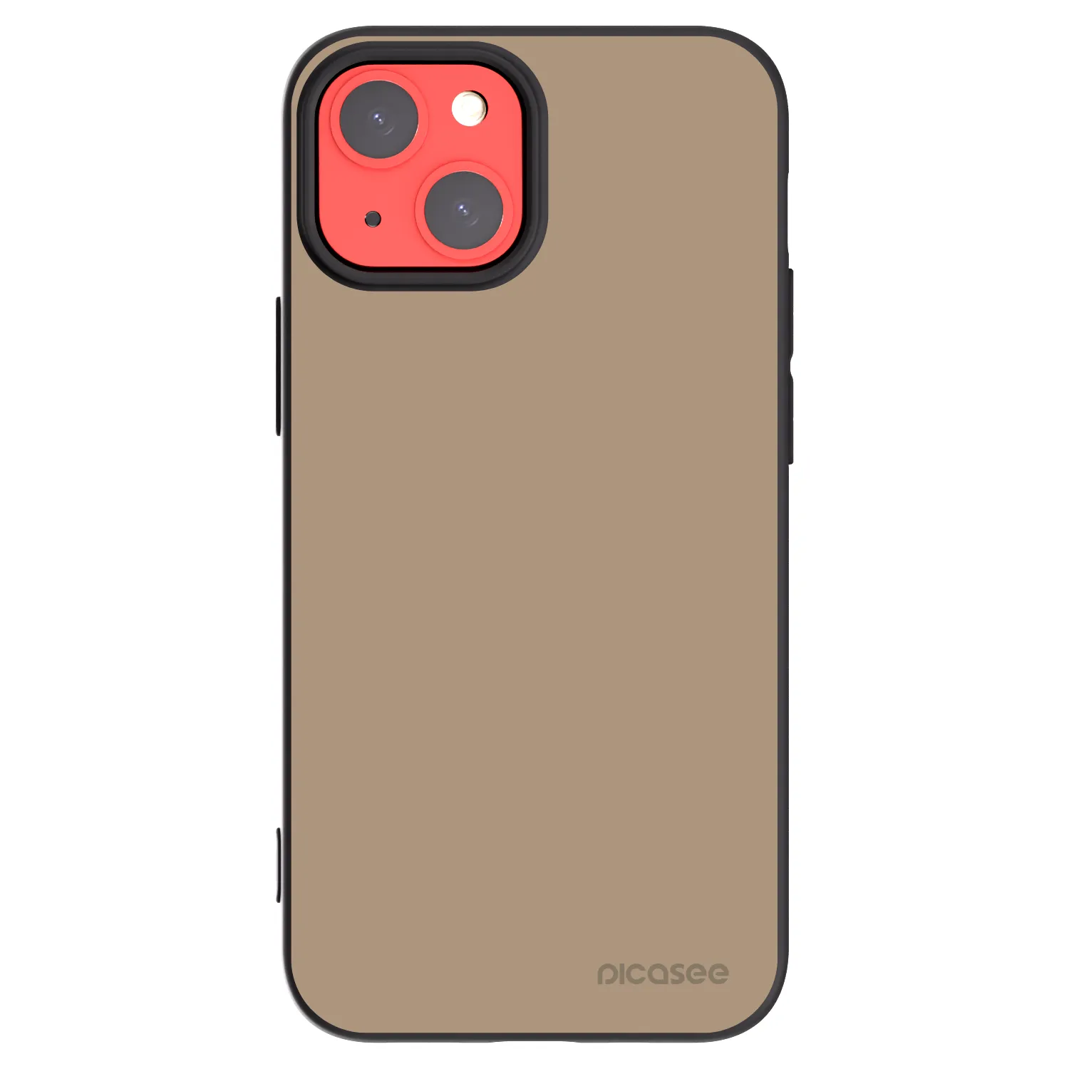Picasee silikonowe czarne etui na Apple iPhone 13 mini - Soft Sand