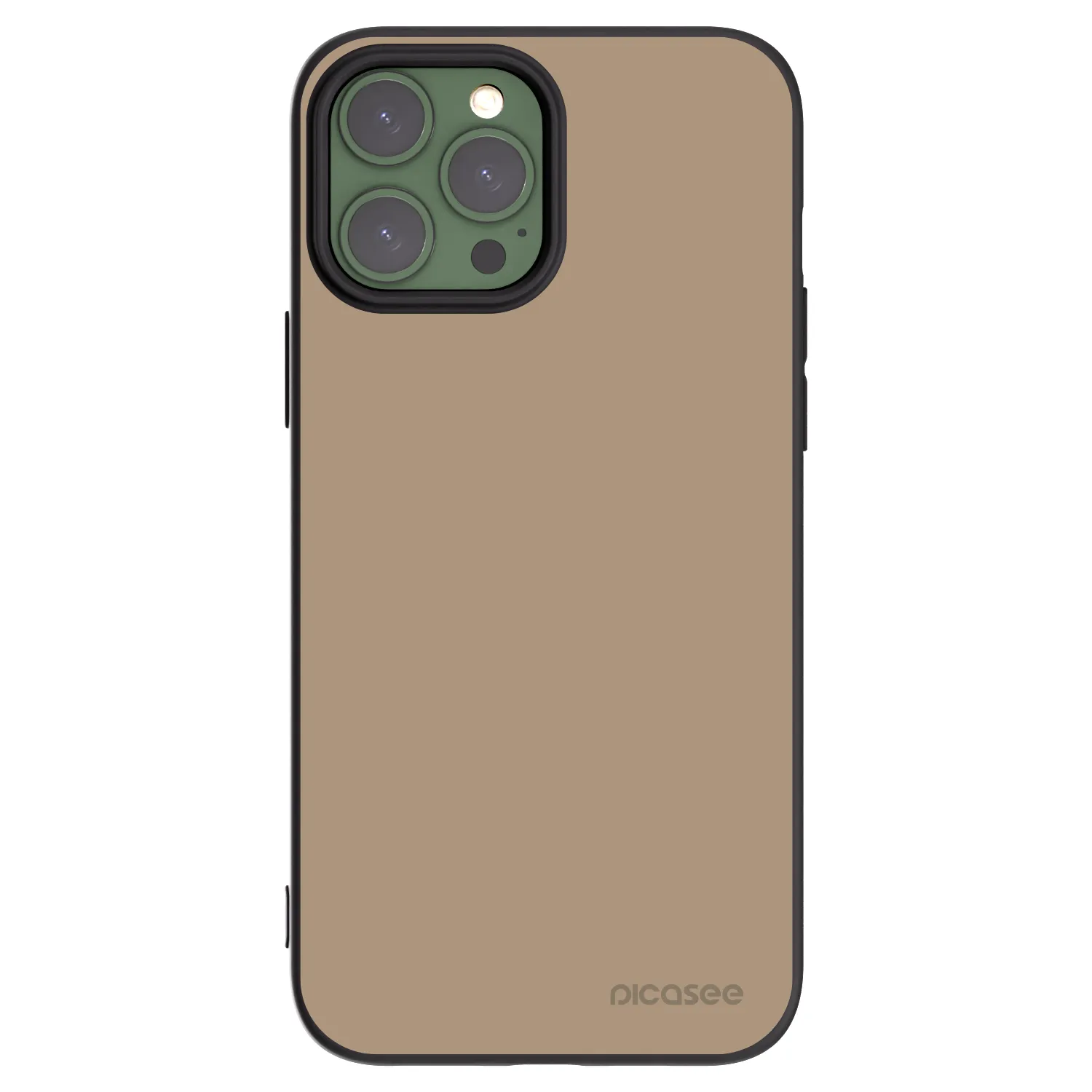 Picasee silikonowe czarne etui na Apple iPhone 13 Pro Max - Soft Sand