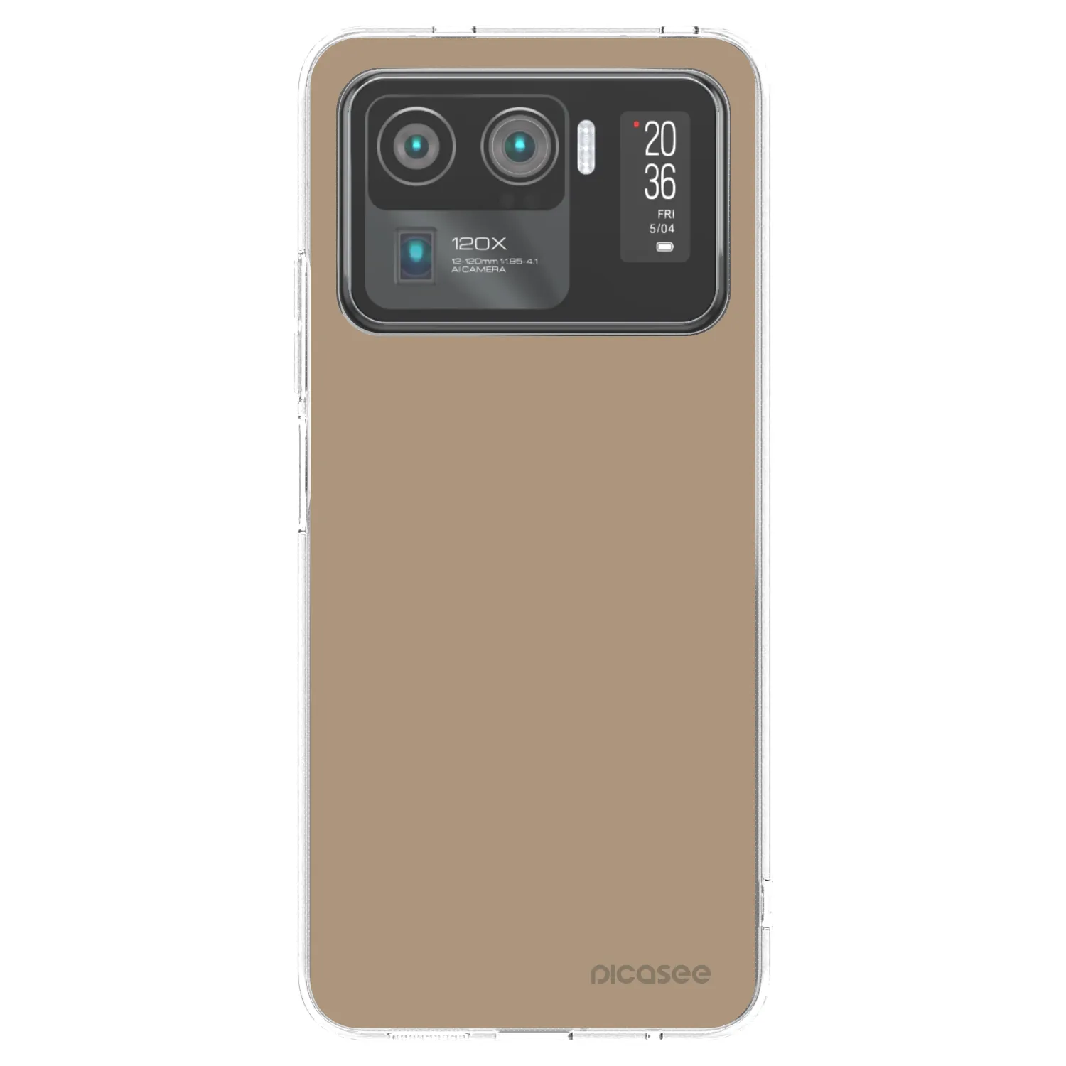Picasee silikonowe przeźroczyste etui na Xiaomi Mi 11 Ultra - Soft Sand