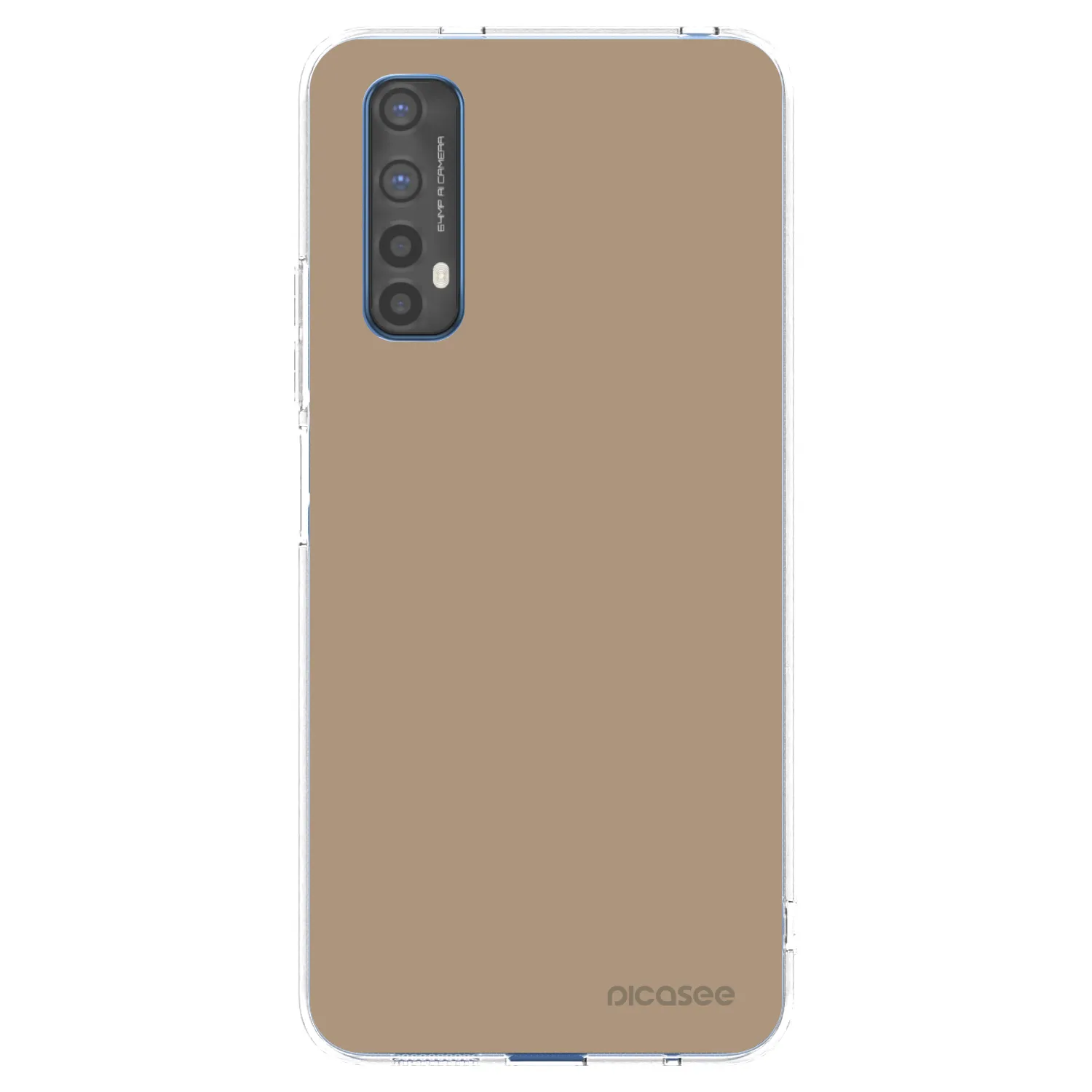 Picasee silikonowe przeźroczyste etui na Realme 7 - Soft Sand