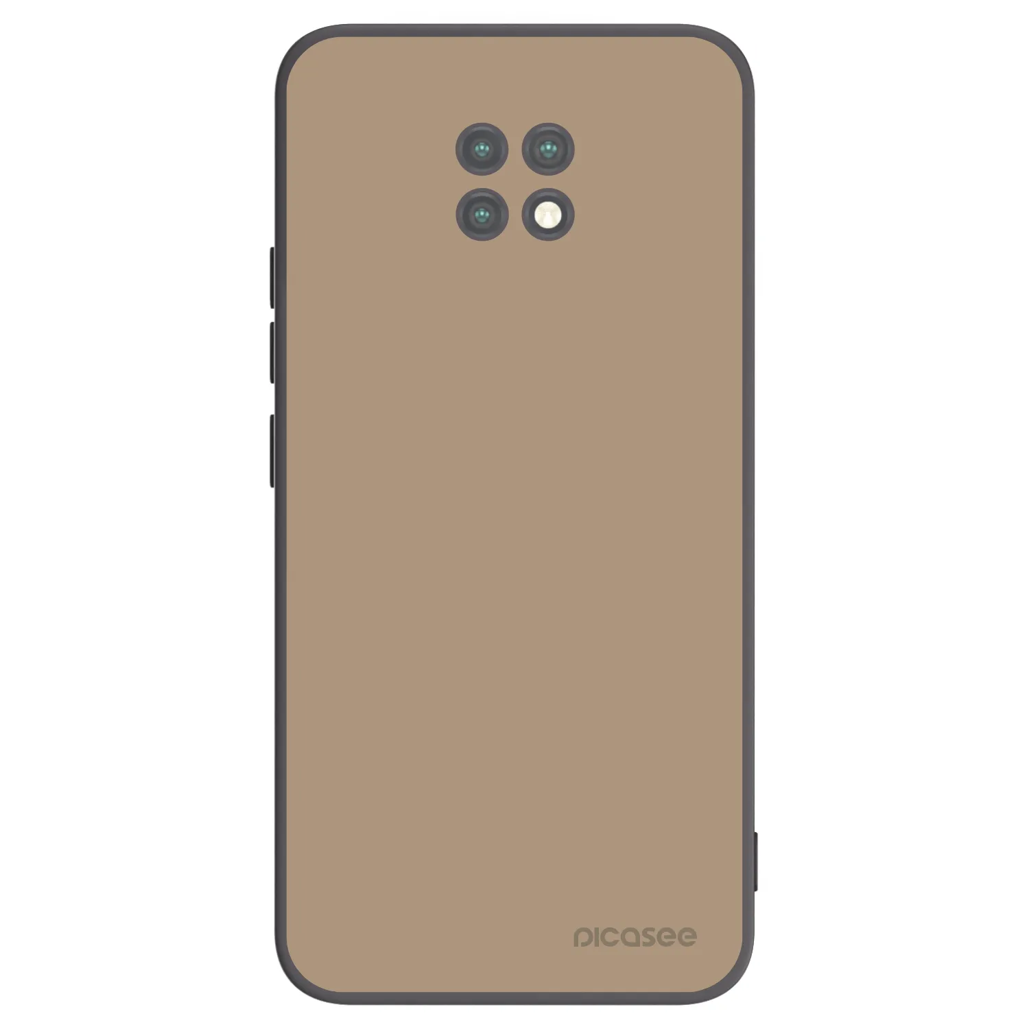 Picasee silikonowe czarne etui na Xiaomi Redmi Note 9T - Soft Sand
