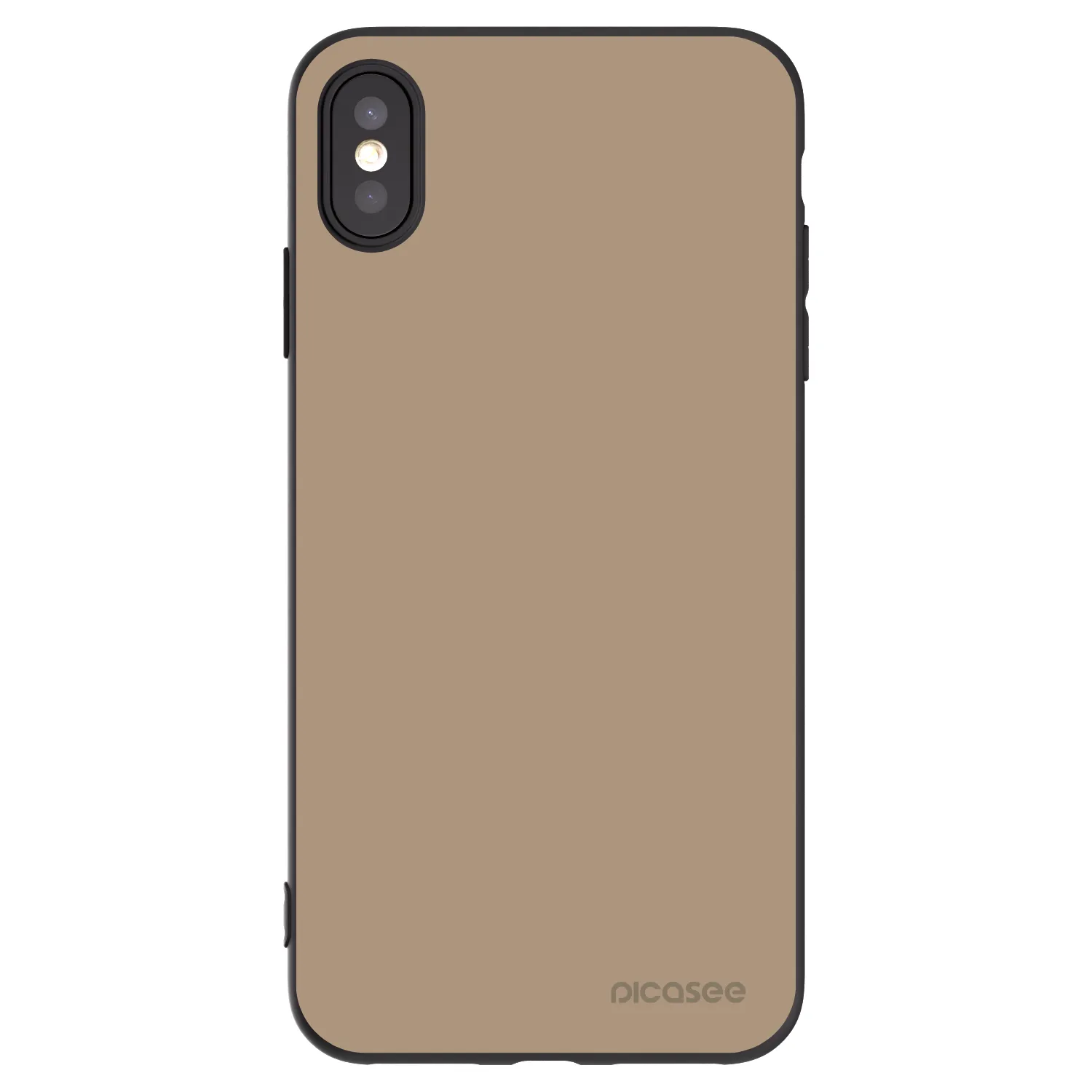 Picasee silikonowe czarne etui na Apple iPhone XS Max - Soft Sand