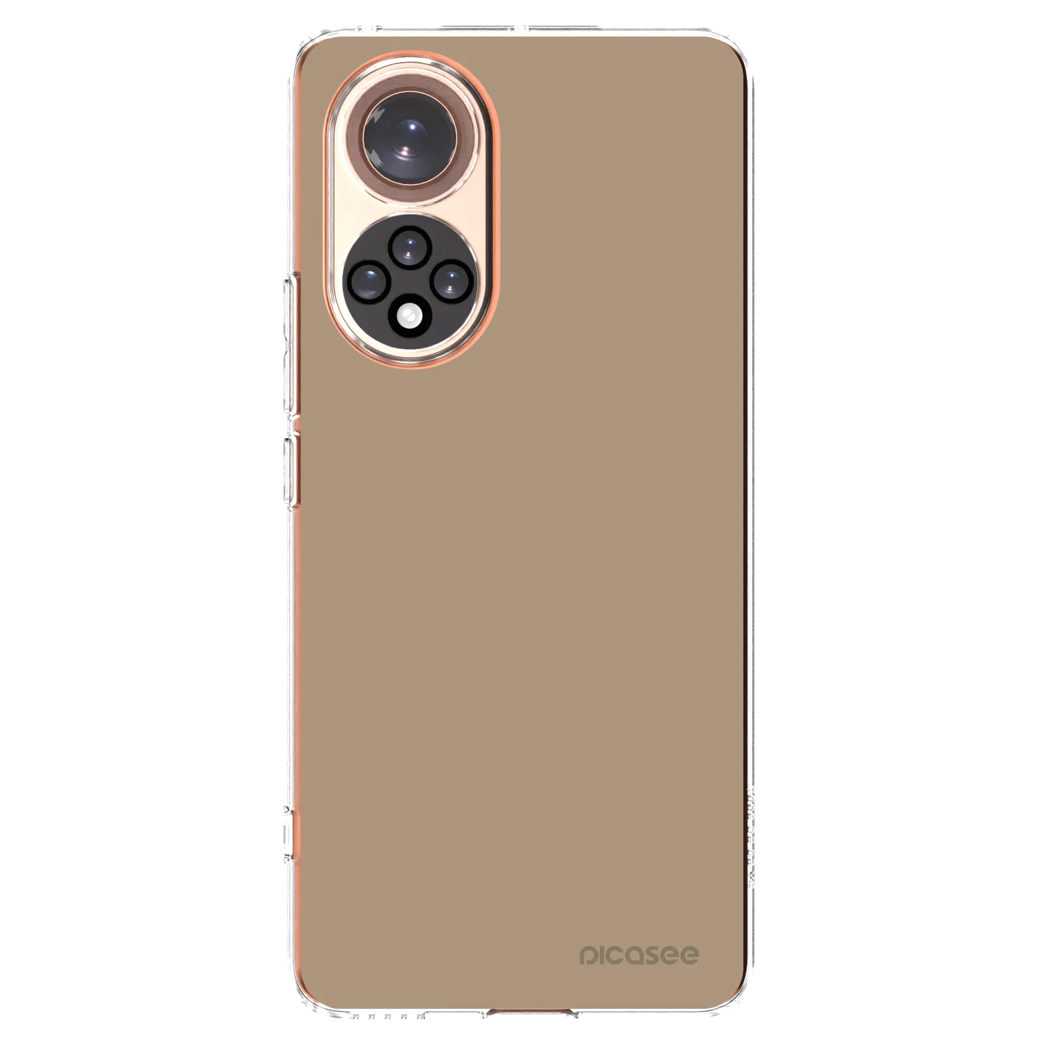 Picasee silikonowe przeźroczyste etui na Honor 50 5G - Soft Sand