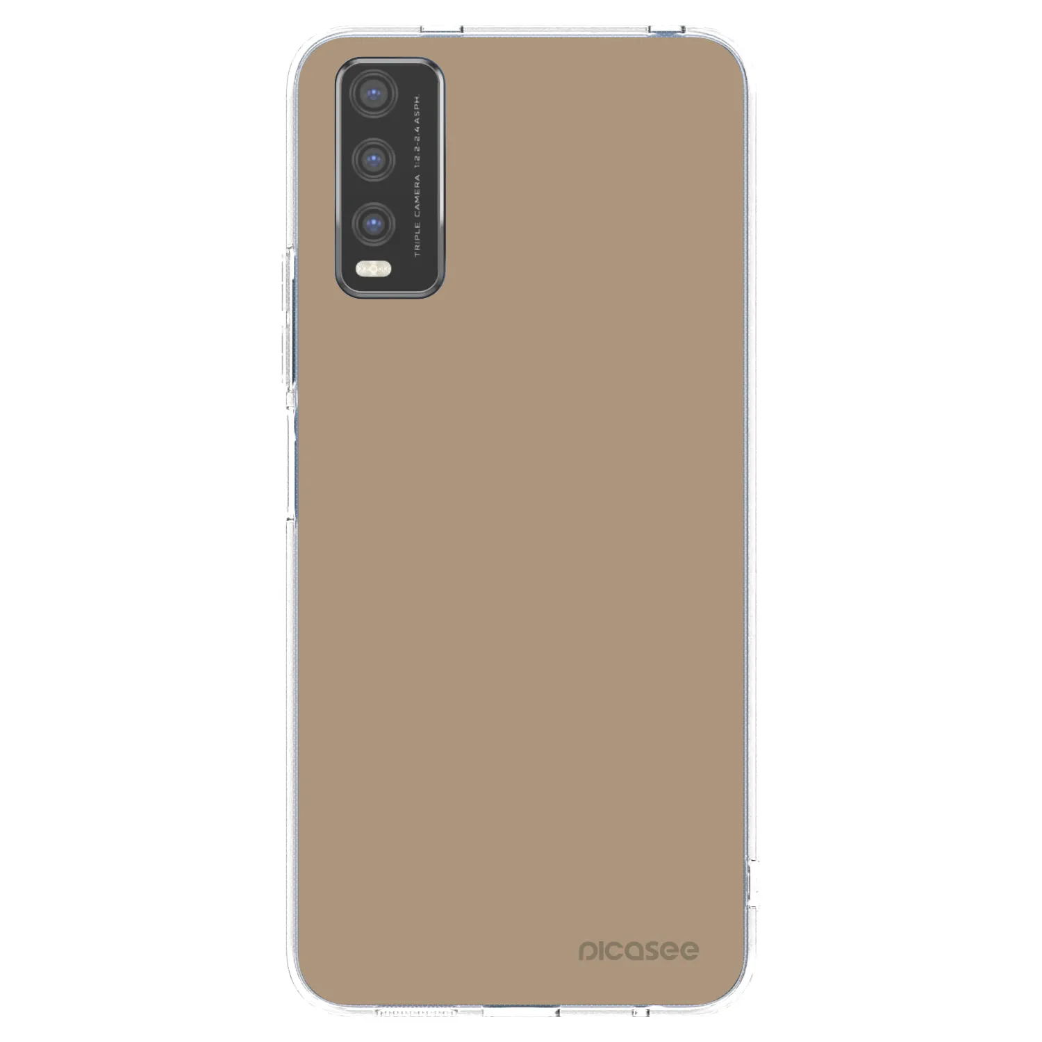 Picasee silikonowe przeźroczyste etui na Vivo Y20s - Soft Sand