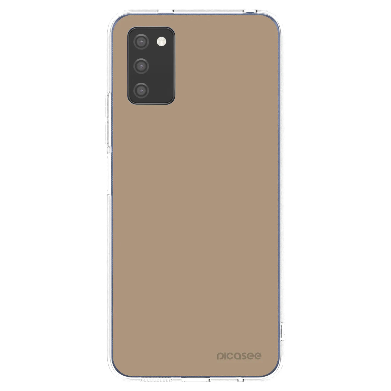 Picasee silikonowe przeźroczyste etui na Samsung Galaxy A03s A037G - Soft Sand
