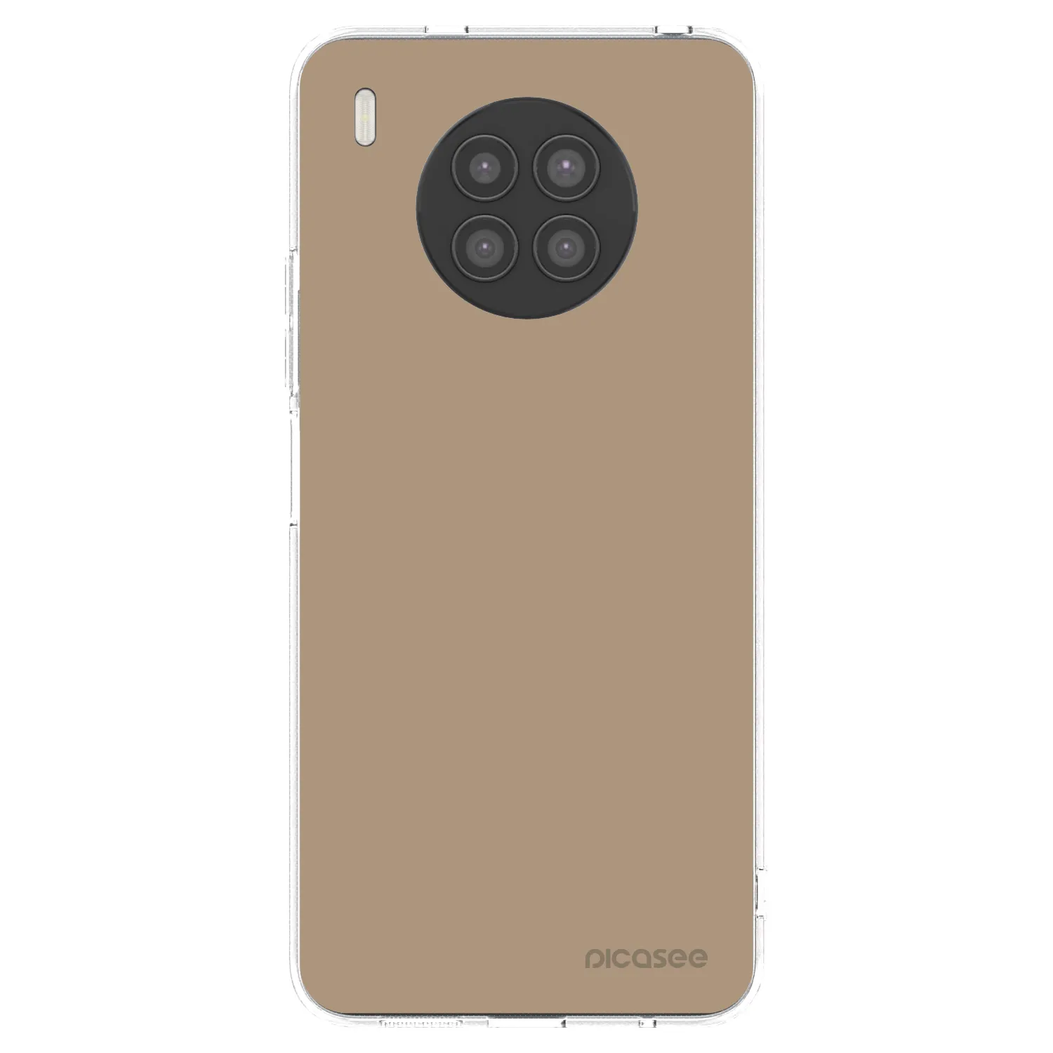 Picasee silikonowe przeźroczyste etui na Huawei Nova 8i - Soft Sand