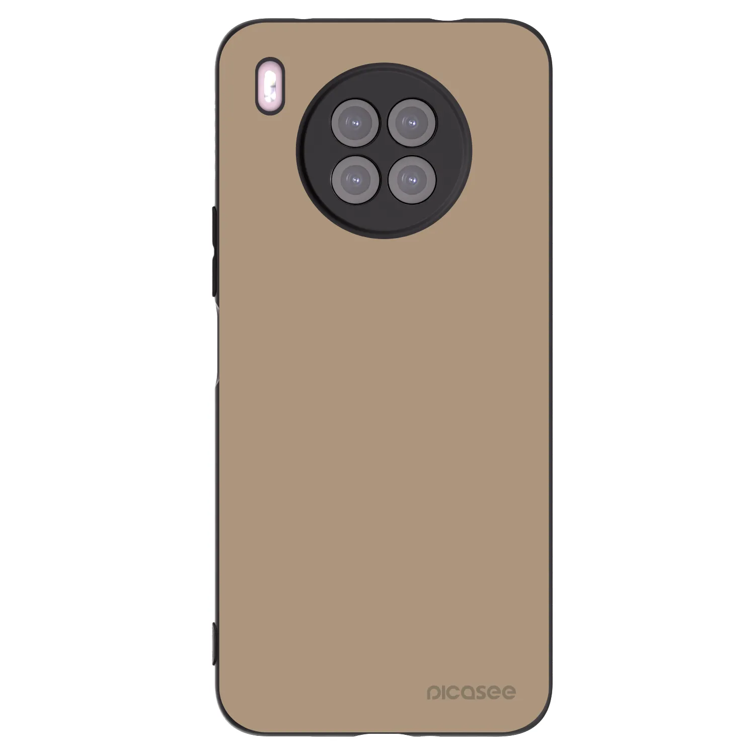 Picasee silikonowe czarne etui na Huawei Nova 8i - Soft Sand