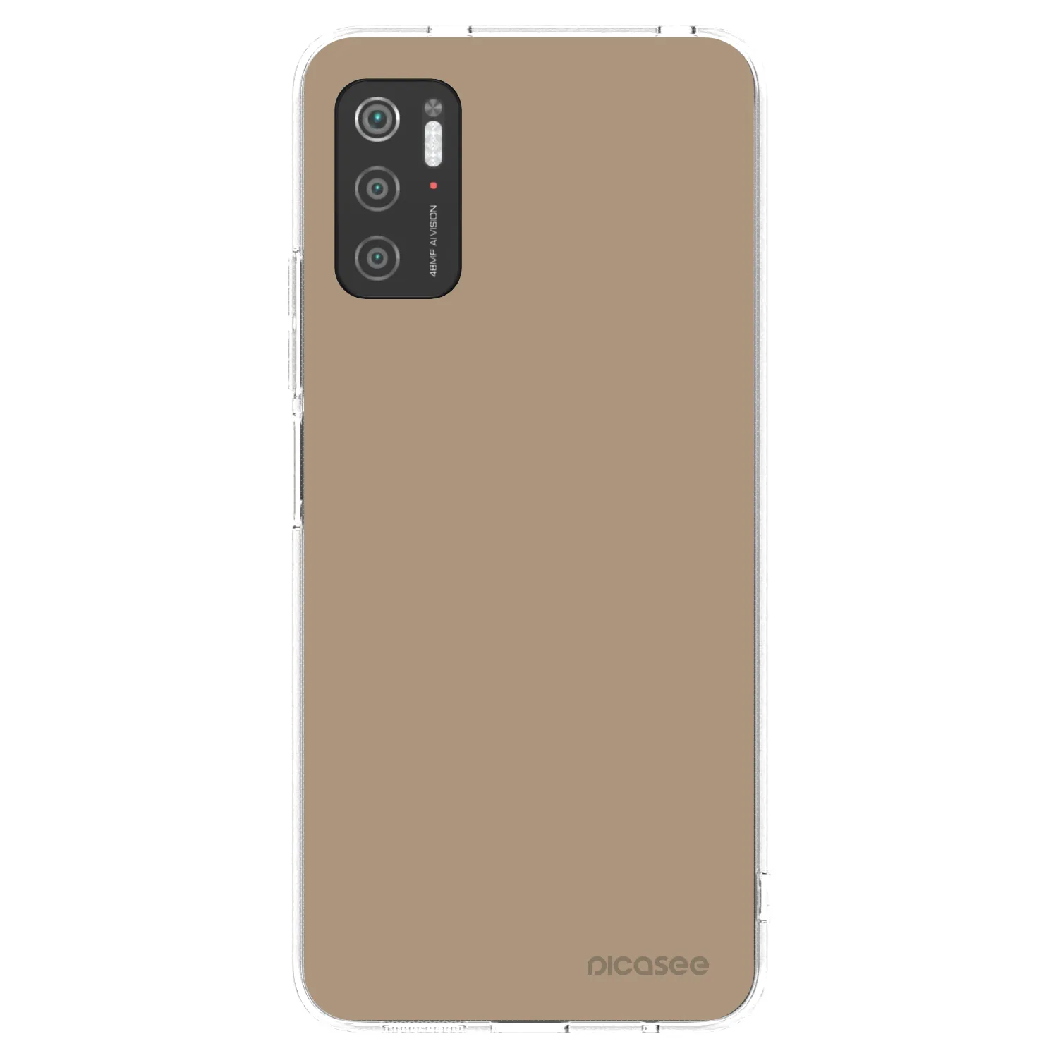 Picasee silikonowe przeźroczyste etui na Xiaomi Poco M3 Pro 5G - Soft Sand