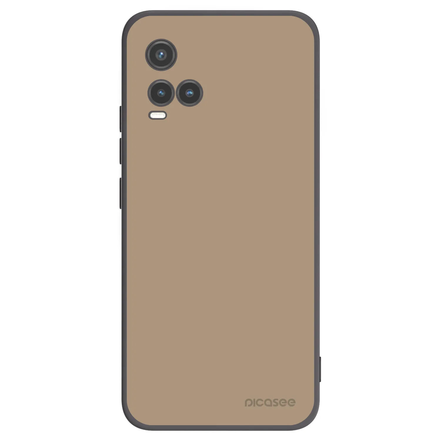 Picasee silikonowe czarne etui na Vivo Y33s - Soft Sand