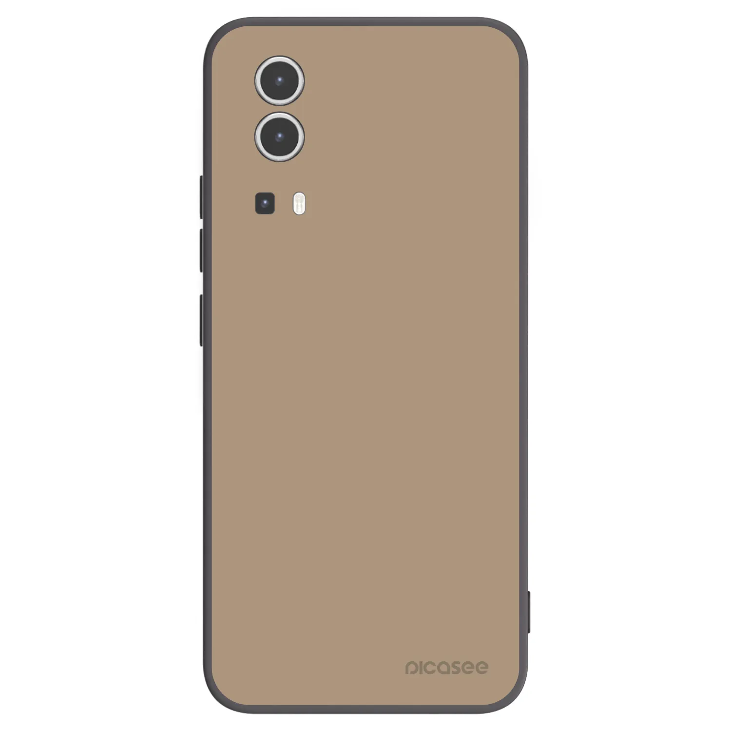 Picasee silikonowe czarne etui na Vivo Y72 5G - Soft Sand