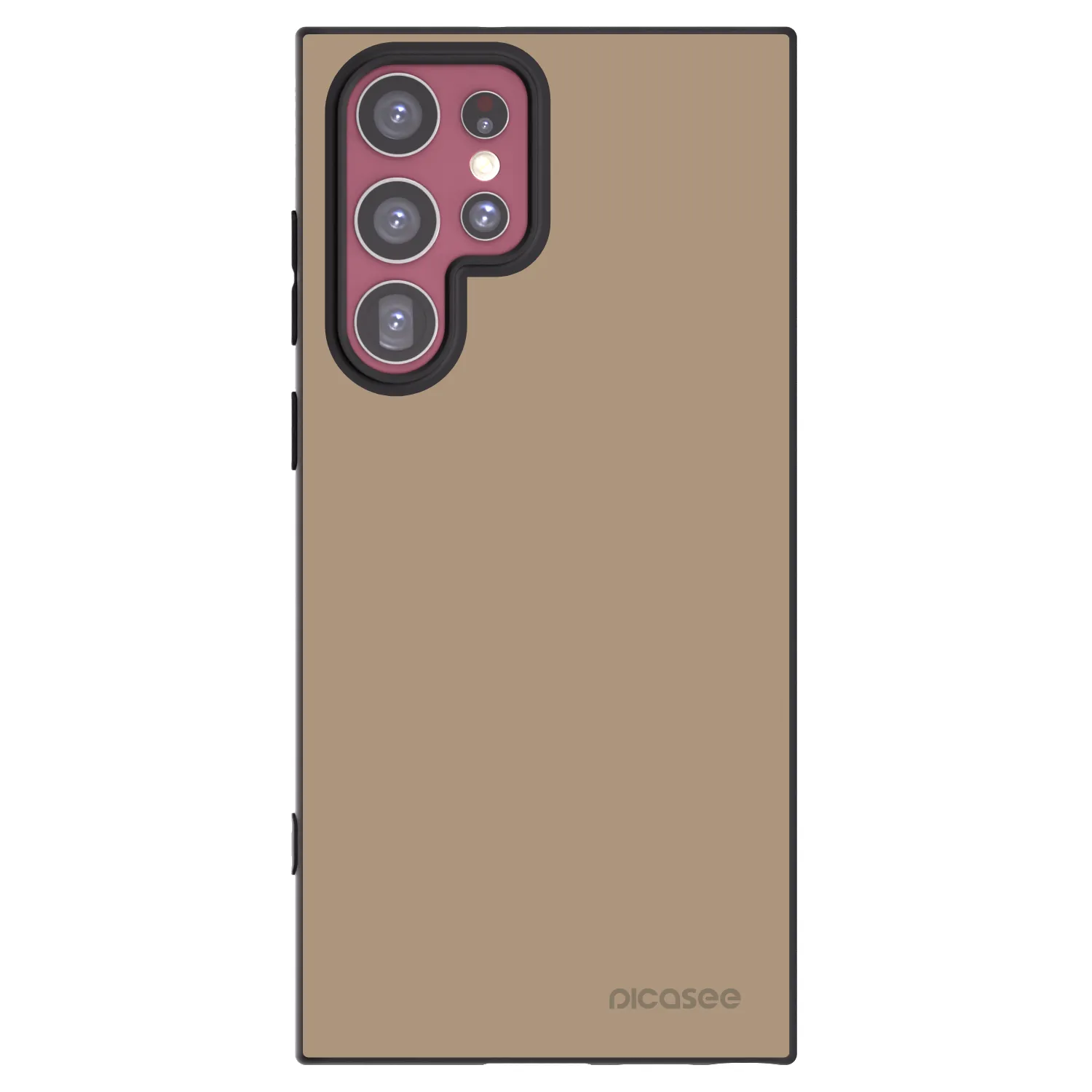 Picasee silikonowe czarne etui na Samsung Galaxy S22 Ultra 5G - Soft Sand