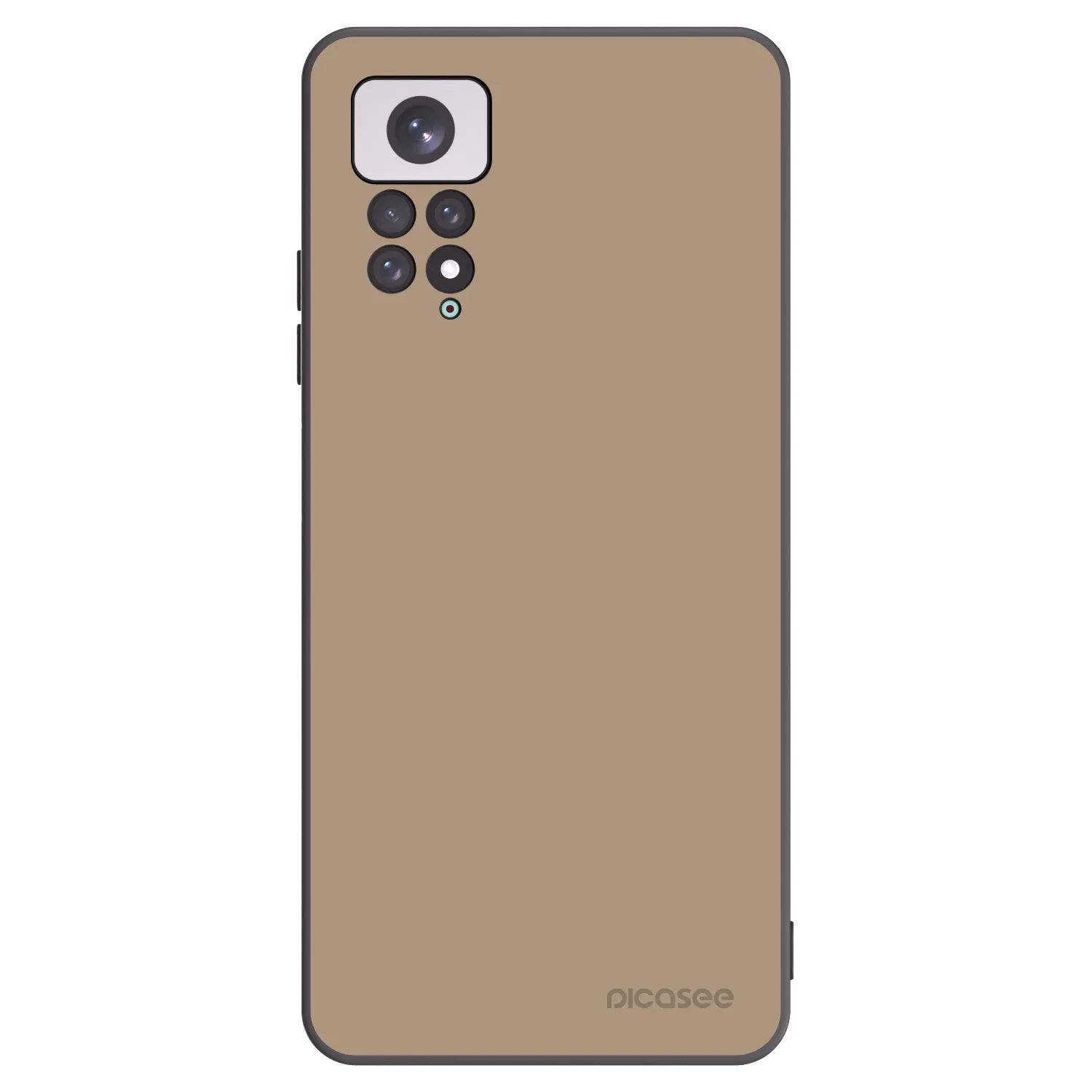 Picasee silikonowe czarne etui na Xiaomi Redmi Note 11 - Soft Sand
