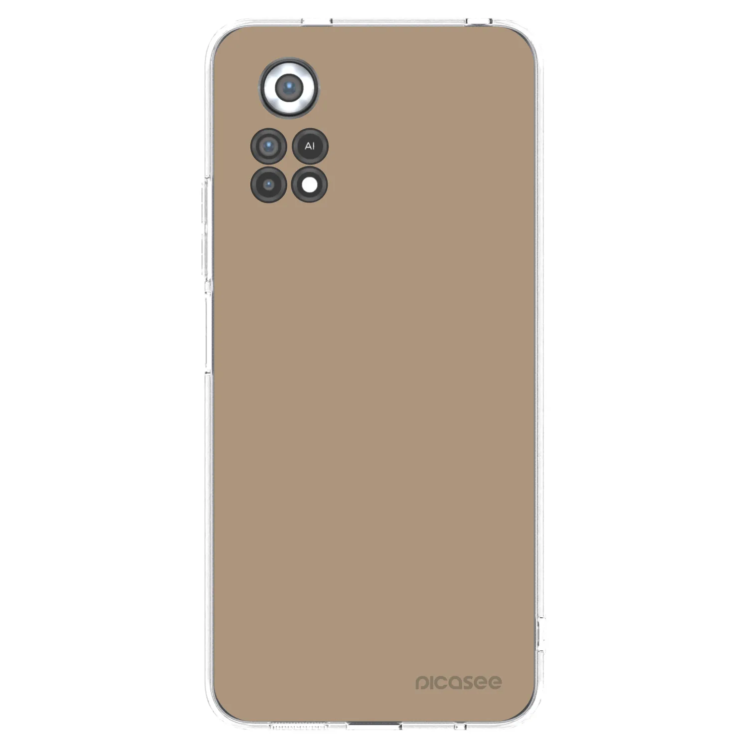 Picasee silikonowe przeźroczyste etui na Xiaomi Poco X4 Pro 5G - Soft Sand