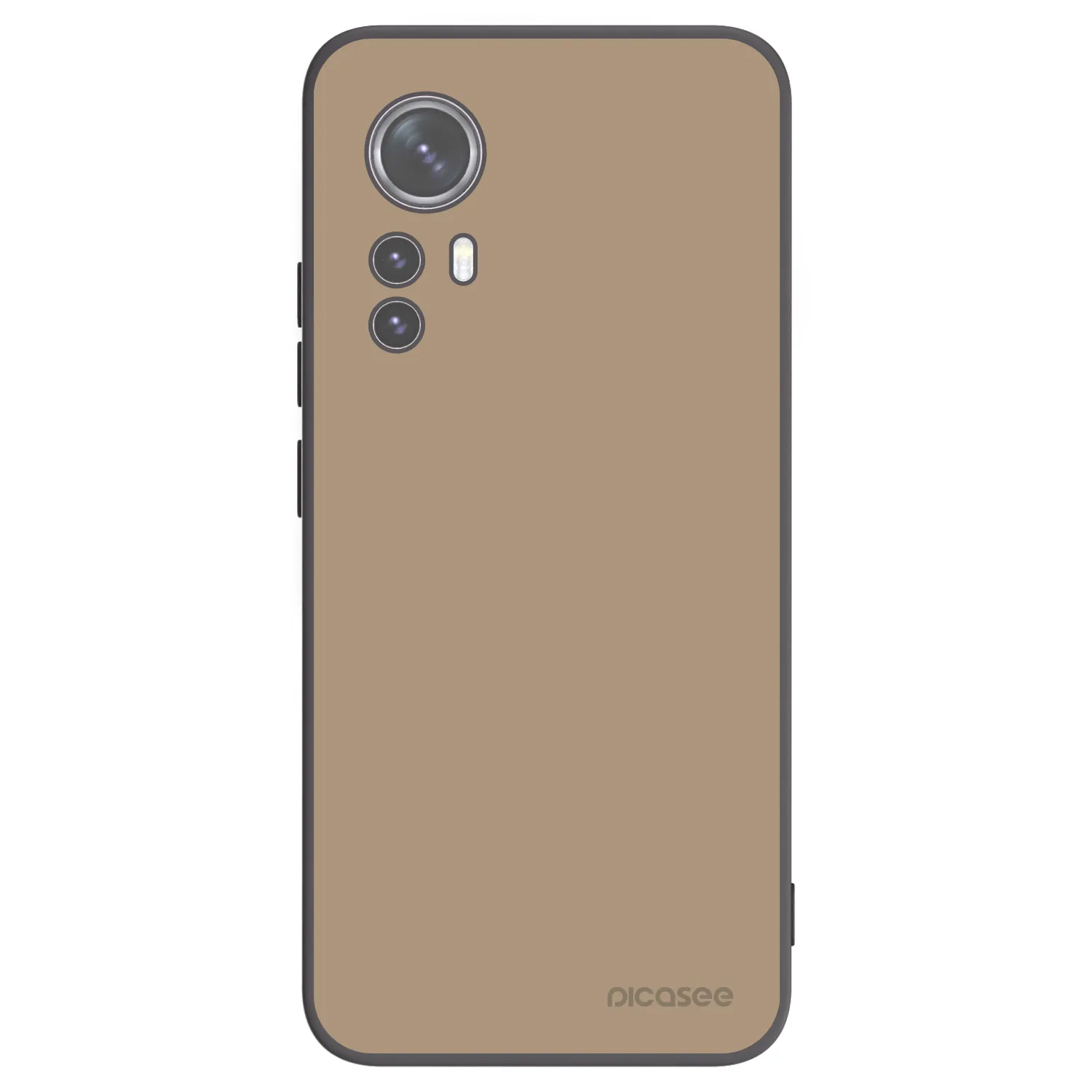 Picasee silikonowe czarne etui na Xiaomi 12 - Soft Sand