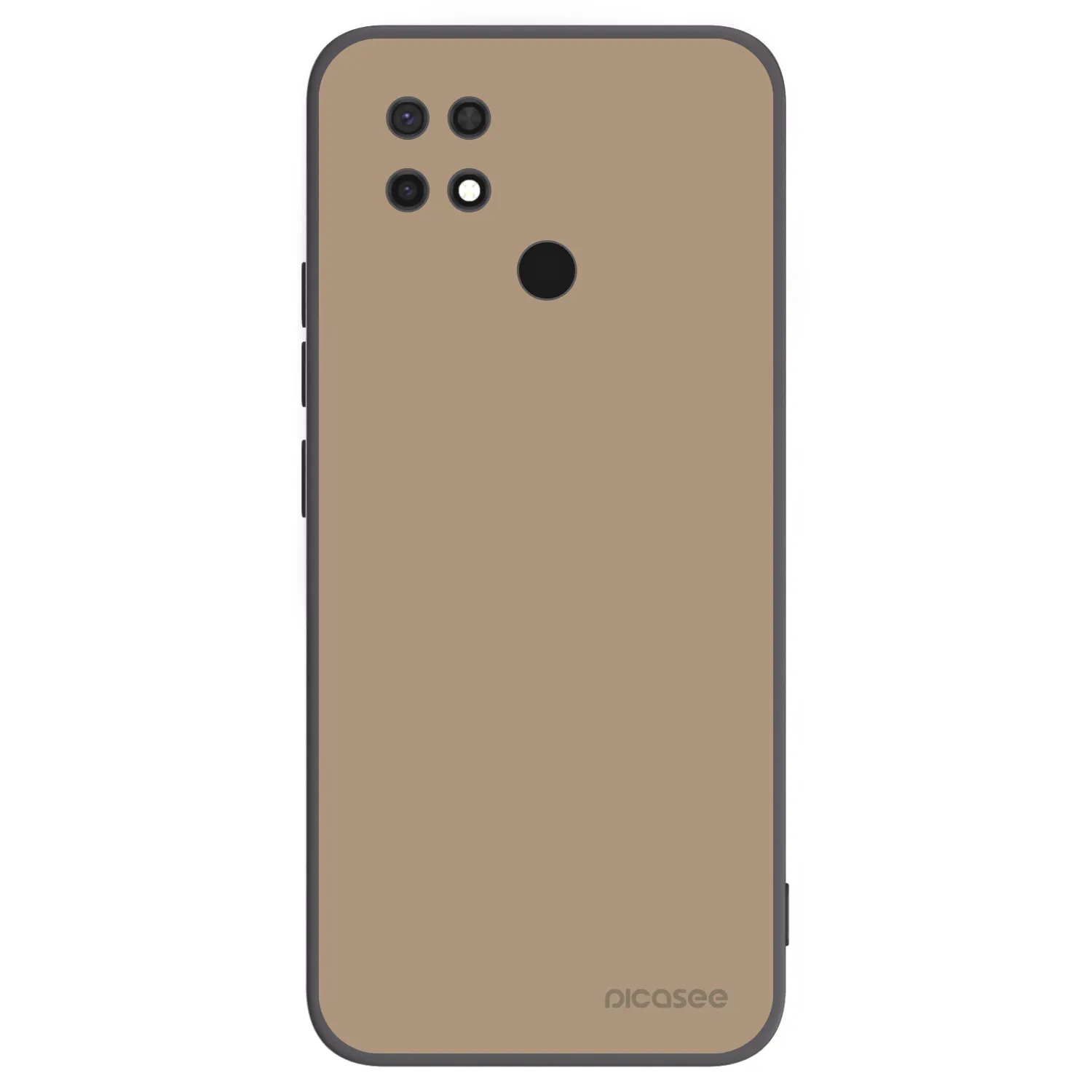 Picasee silikonowe czarne etui na Xiaomi Redmi 10C - Soft Sand