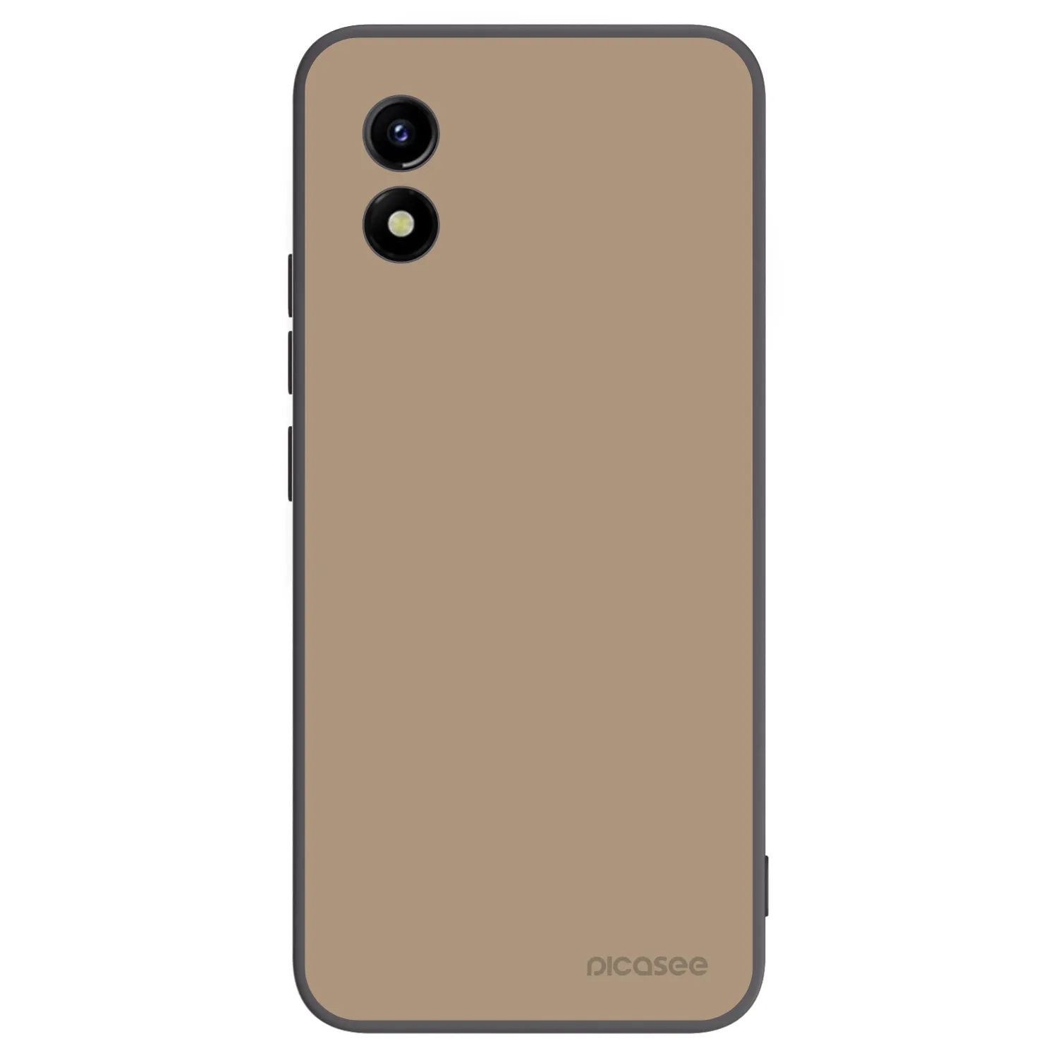 Picasee silikonowe czarne etui na Vivo Y01 - Soft Sand