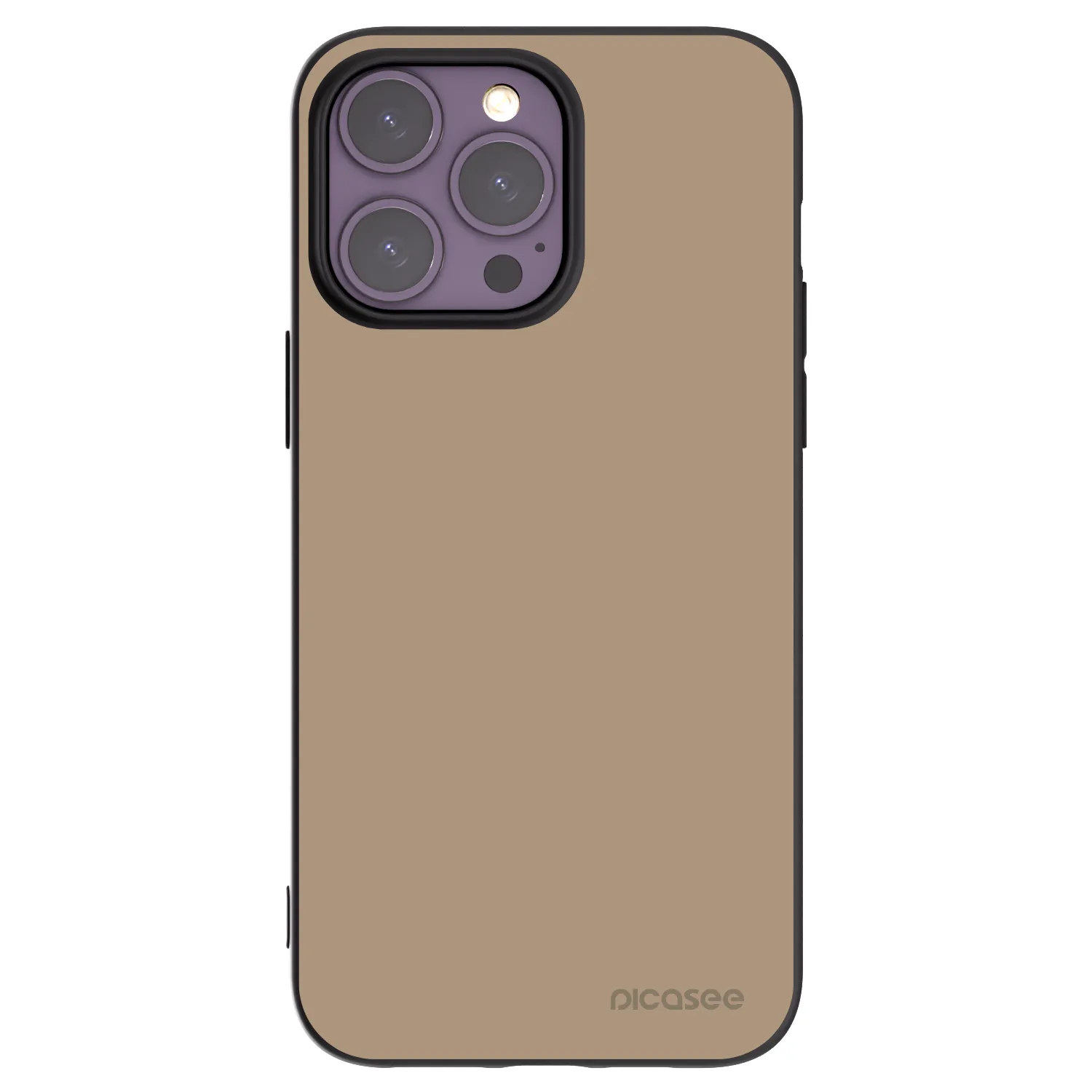 Picasee silikonowe czarne etui na Apple iPhone 14 Pro Max - Soft Sand