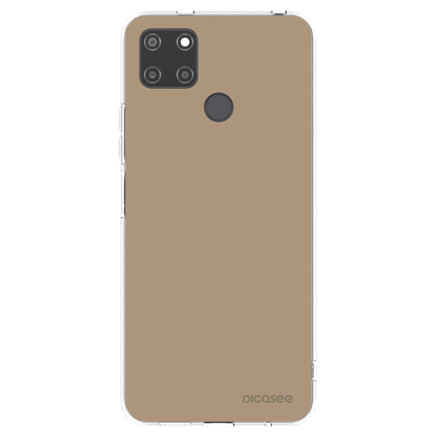 Picasee silikonowe przeźroczyste etui na Realme C21Y - Soft Sand