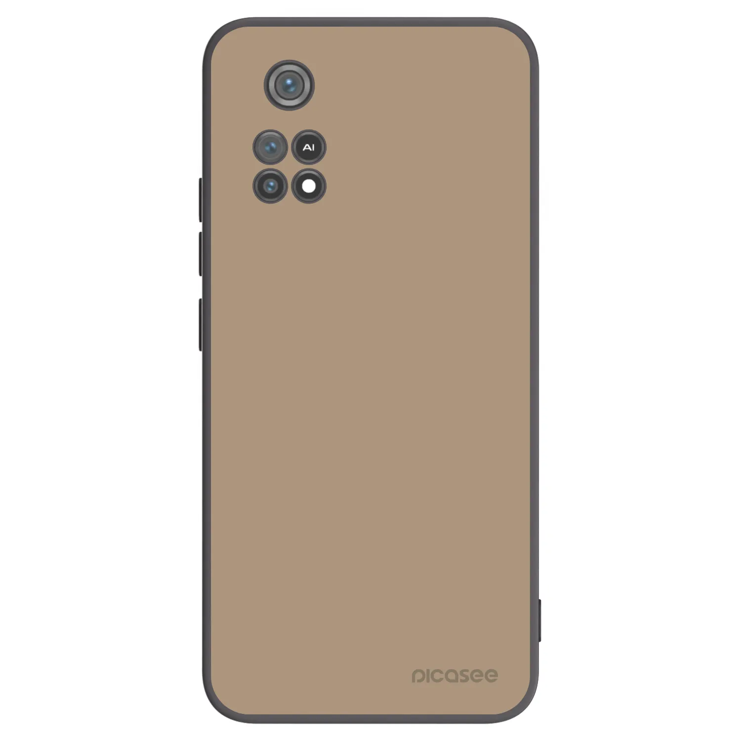 Picasee silikonowe czarne etui na Xiaomi Poco M4 Pro - Soft Sand