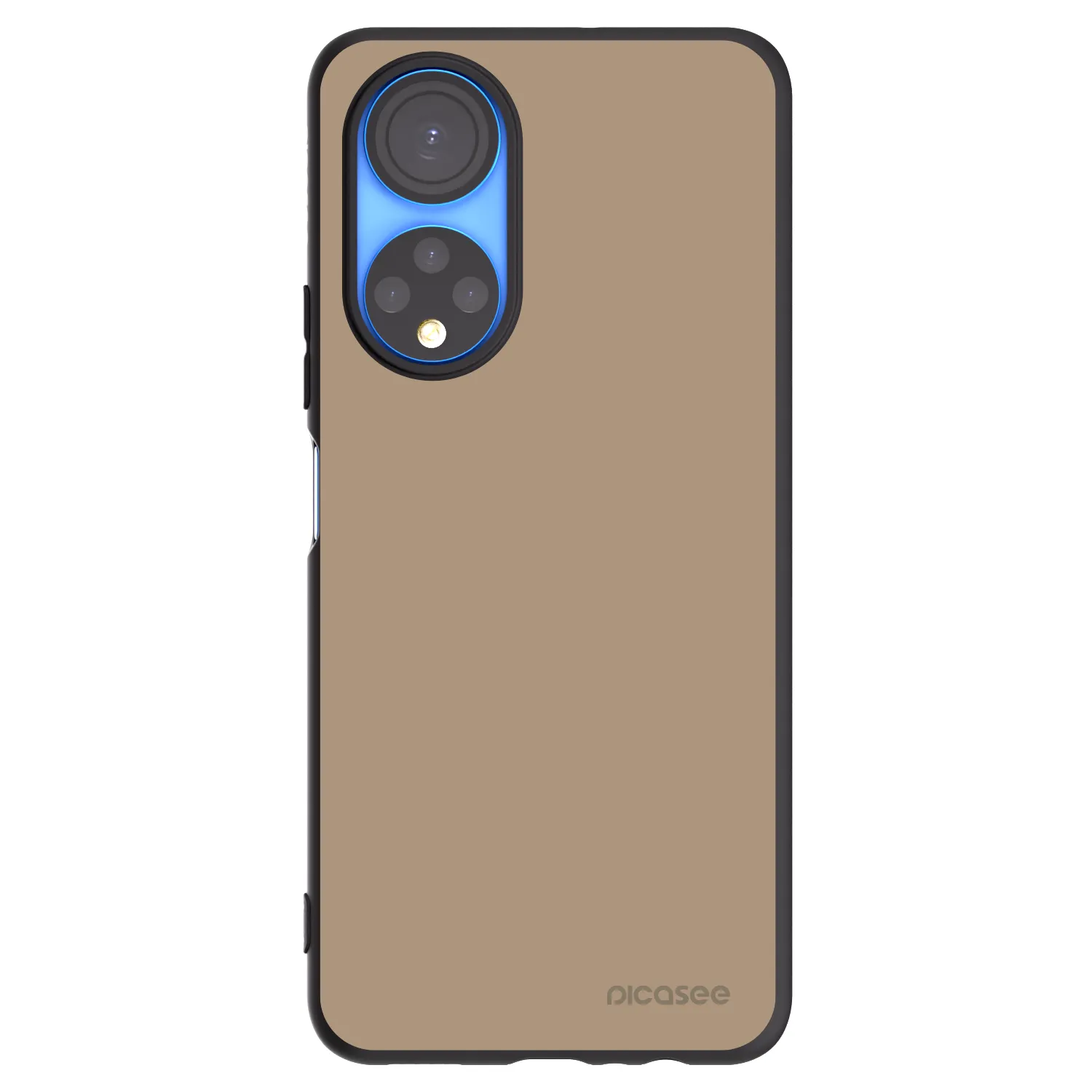 Picasee silikonowe czarne etui na Honor X7 - Soft Sand