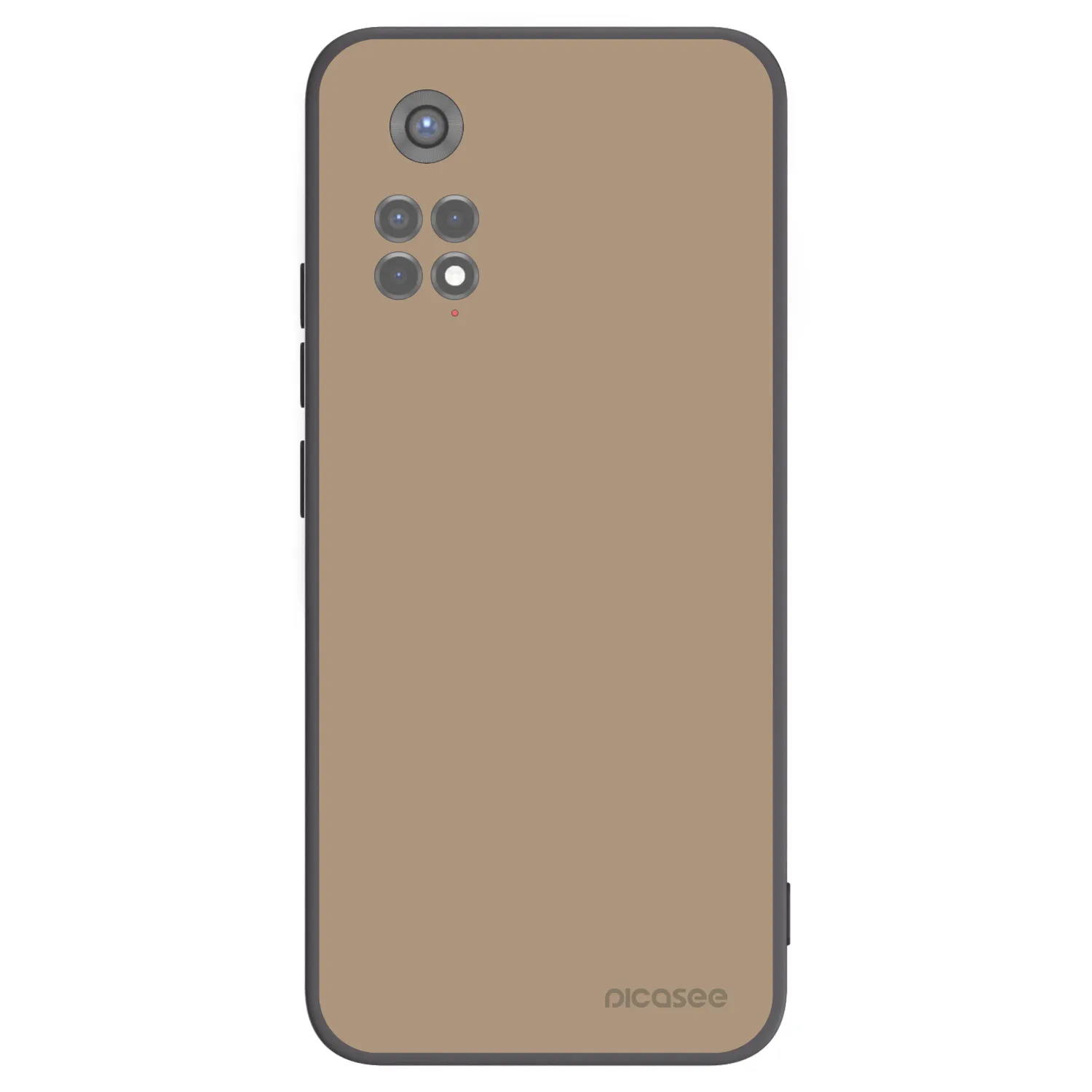 Picasee silikonowe czarne etui na Xiaomi Redmi Note 11S 5G - Soft Sand