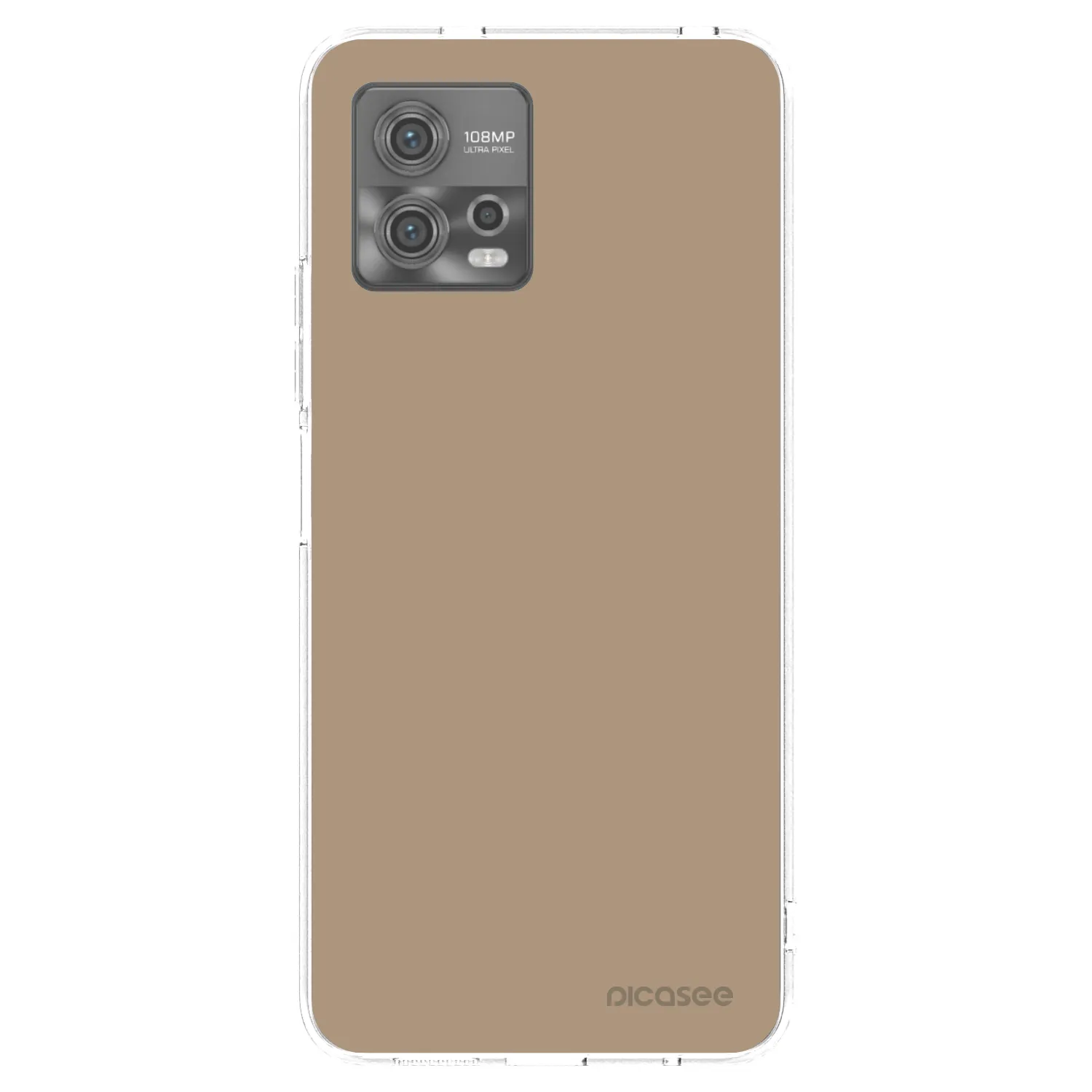 Picasee silikonowe przeźroczyste etui na Motorola Moto G72 - Soft Sand
