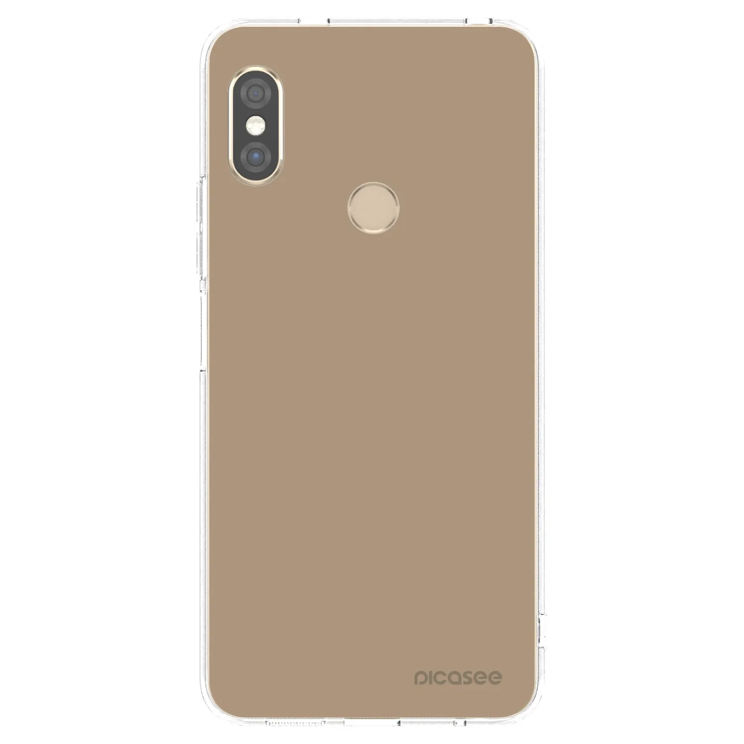 Picasee silikonowe przeźroczyste etui na Xiaomi Redmi Note 5 Global - Soft Sand