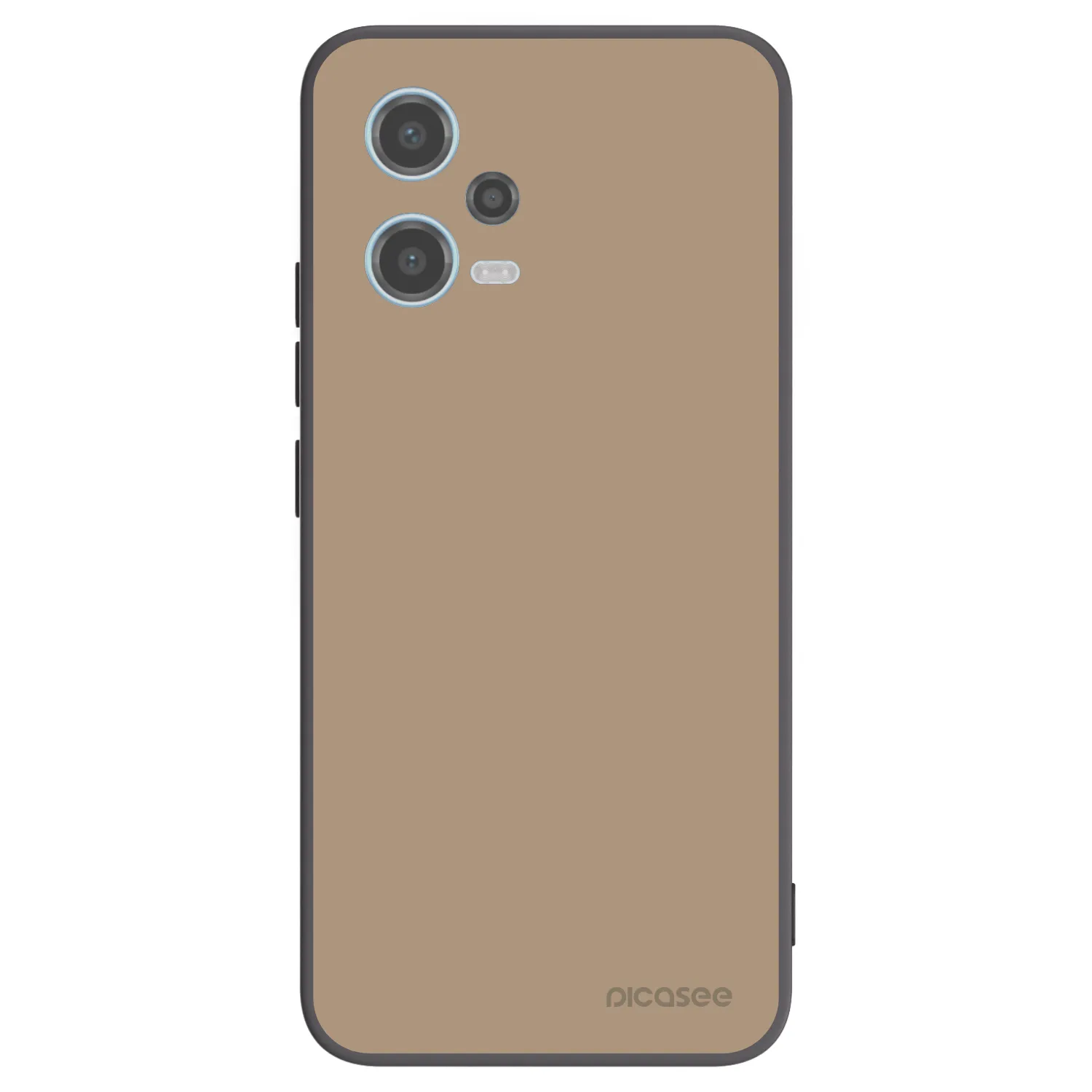 Picasee silikonowe czarne etui na Xiaomi Redmi Note 12 5G - Soft Sand