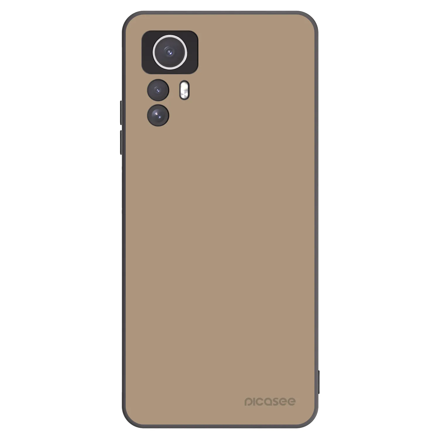 Picasee silikonowe czarne etui na Xiaomi Redmi Note 12S - Soft Sand