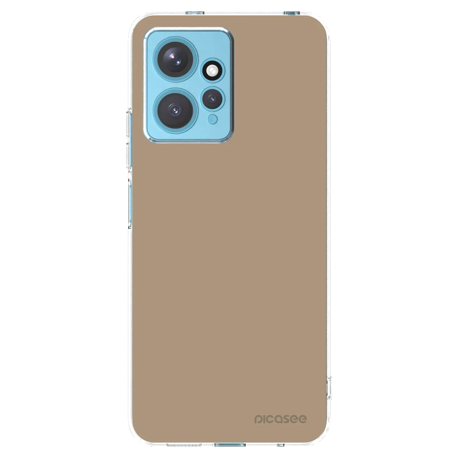 Picasee silikonowe przeźroczyste etui na Xiaomi Redmi Note 12 4G - Soft Sand