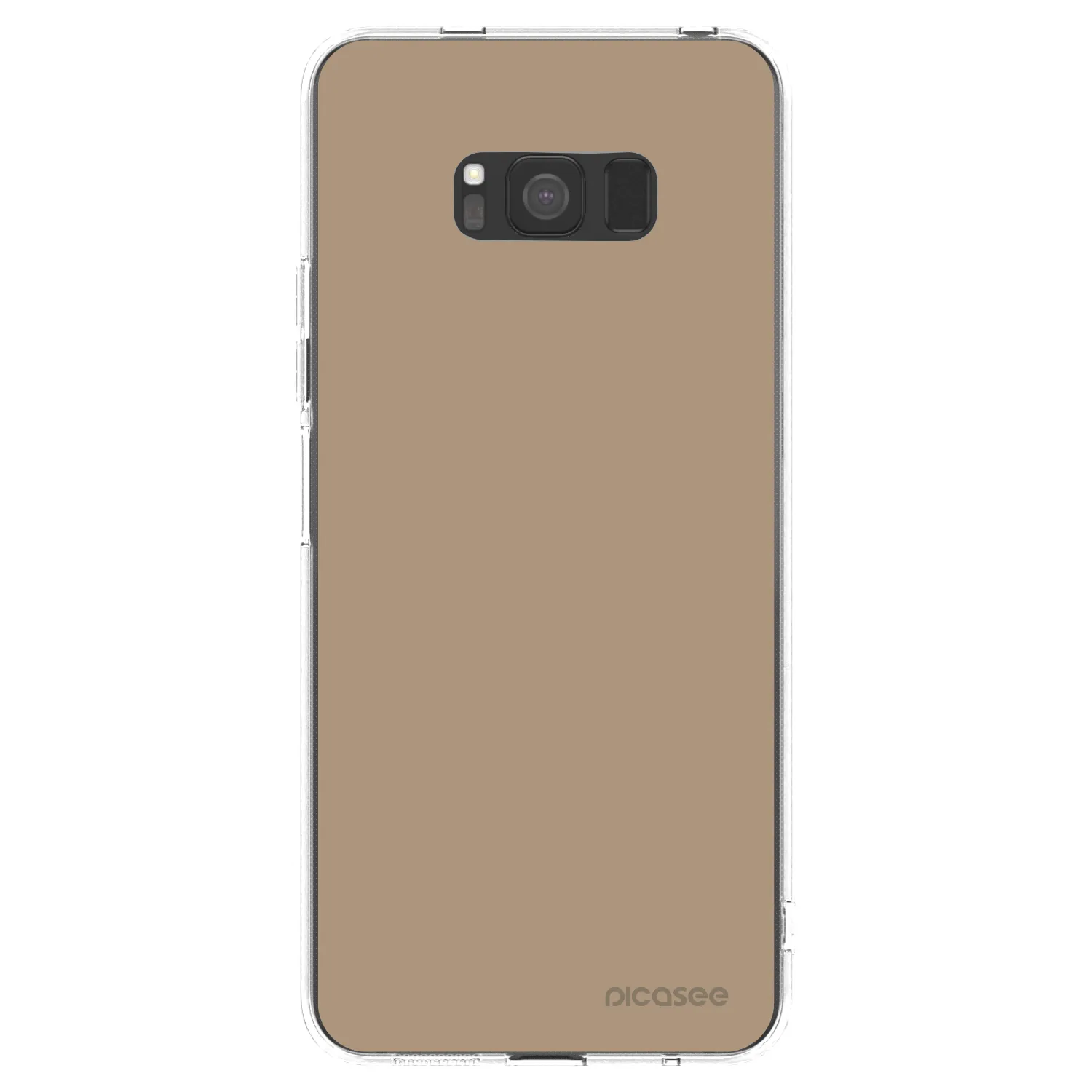 Picasee silikonowe przeźroczyste etui na Samsung Galaxy S8 G950F - Soft Sand