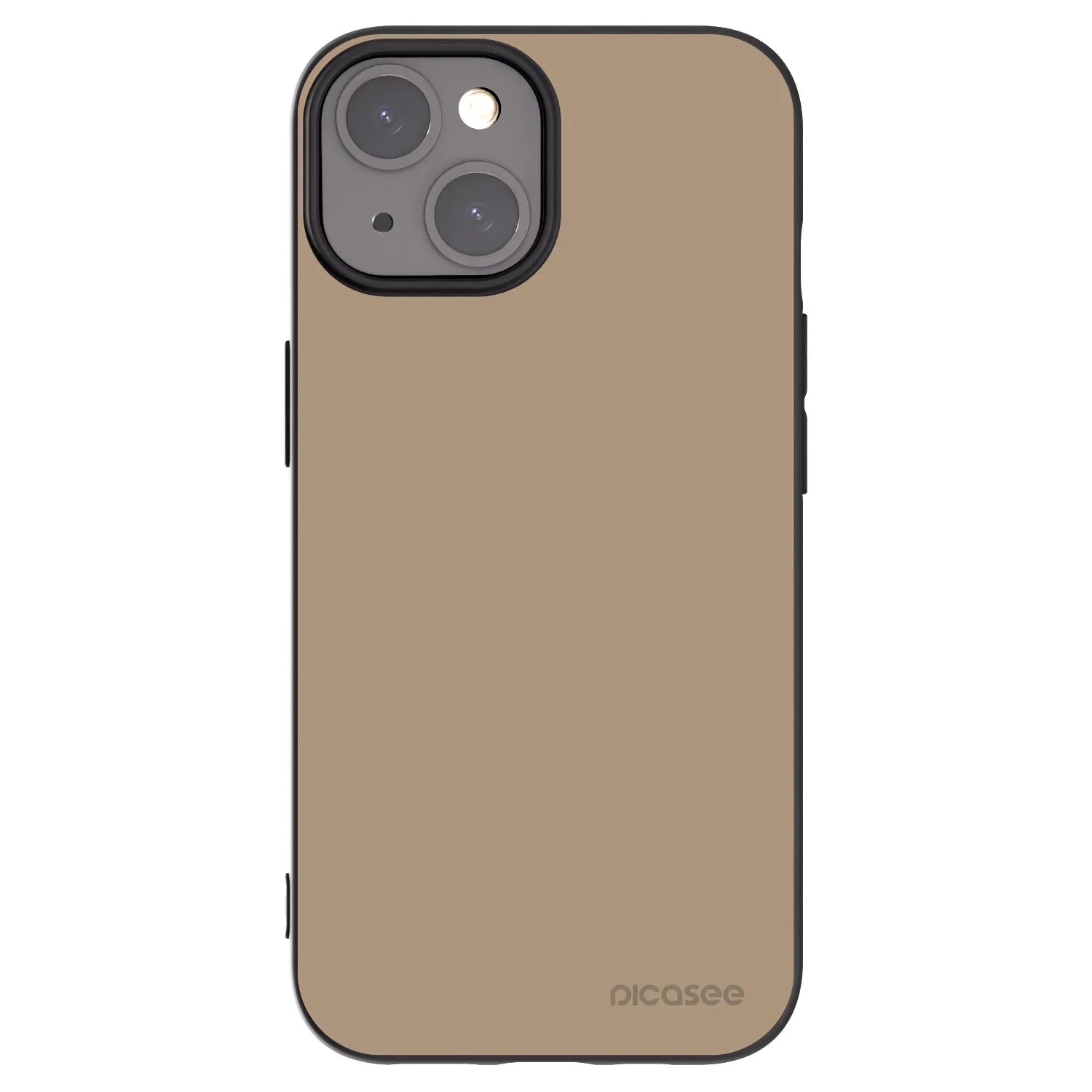 Picasee silikonowe czarne etui na Apple iPhone 15 - Soft Sand