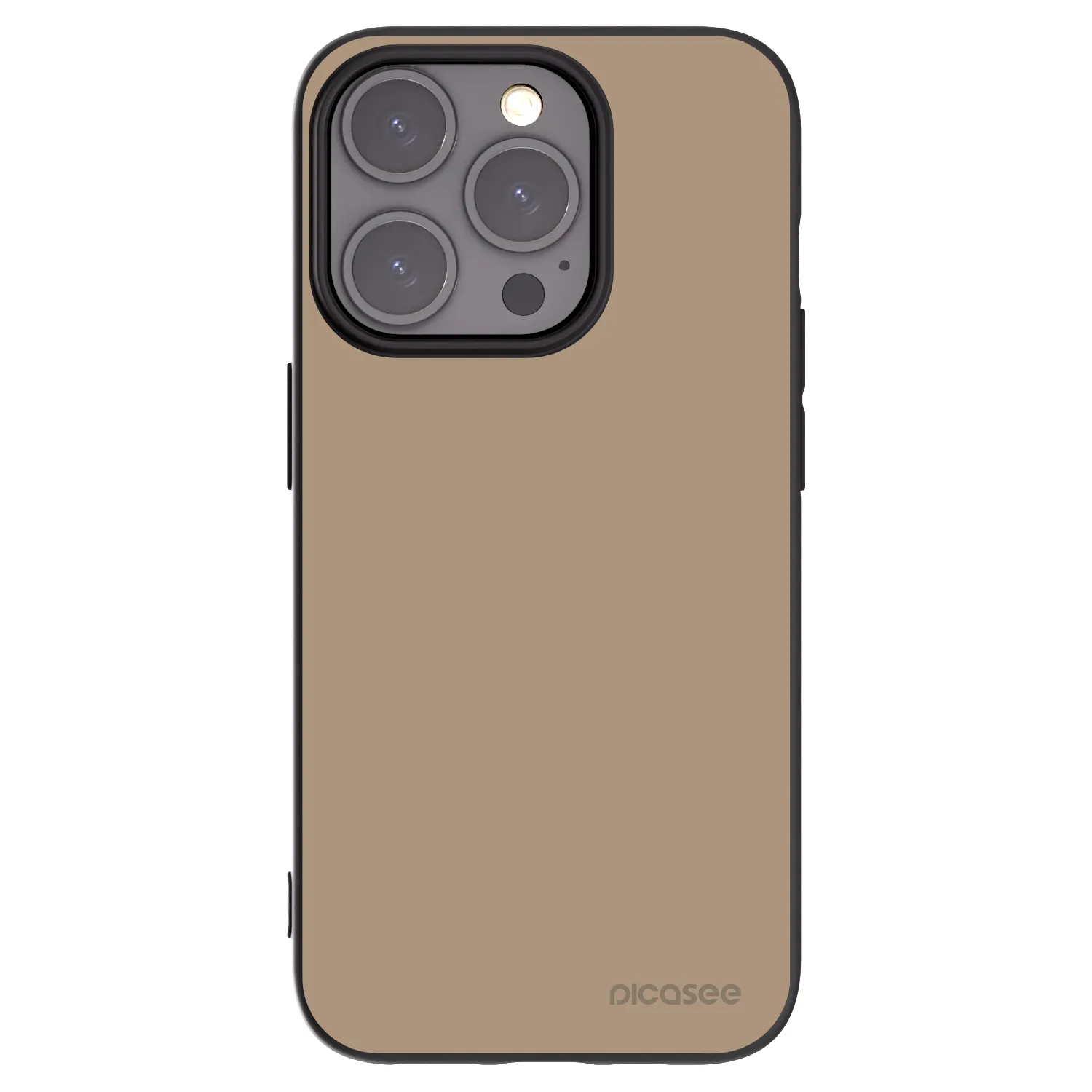 Picasee silikonowe czarne etui na Apple iPhone 15 Pro - Soft Sand