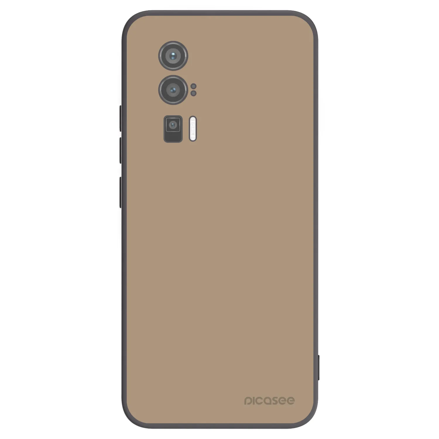 Picasee silikonowe czarne etui na Xiaomi Poco F5 Pro 5G - Soft Sand