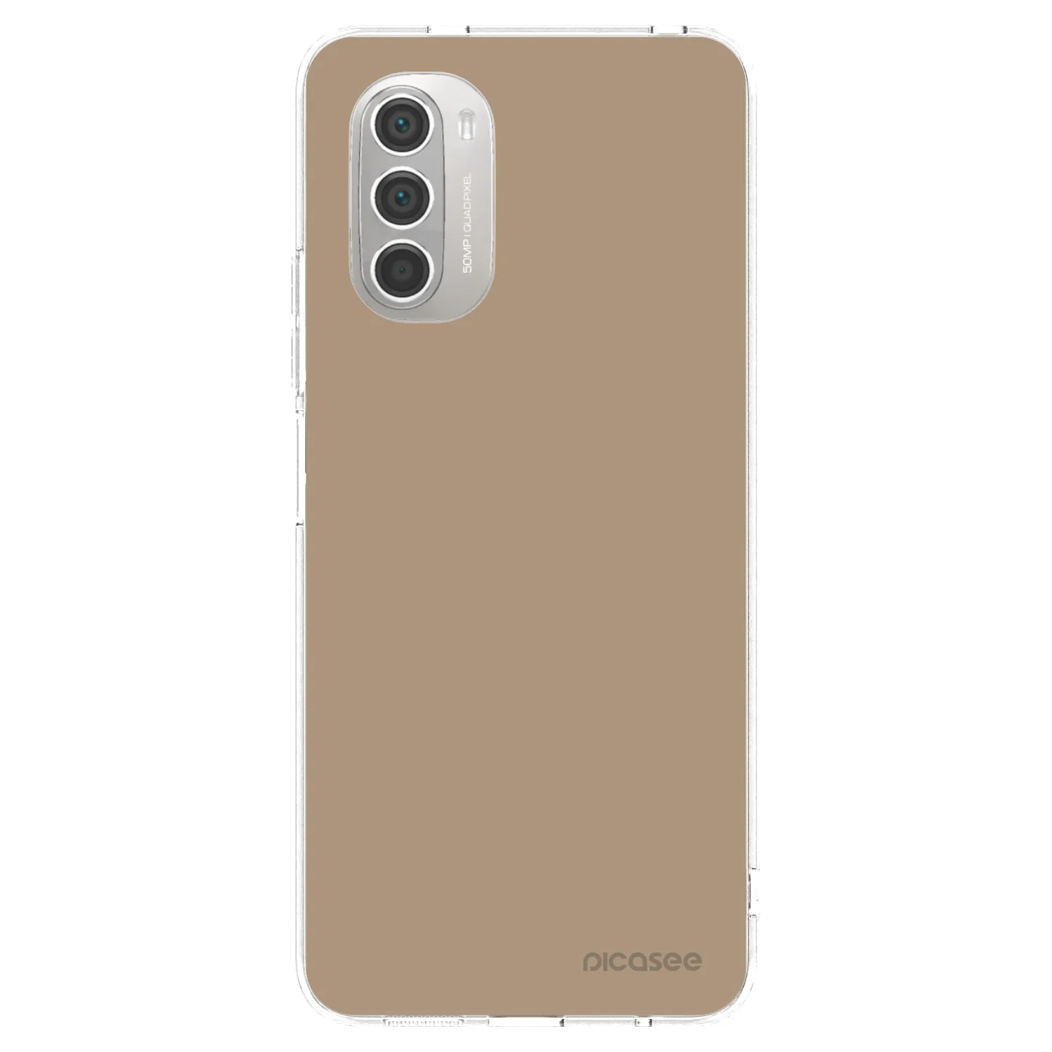 Picasee silikonowe przeźroczyste etui na Motorola Moto G51 - Soft Sand