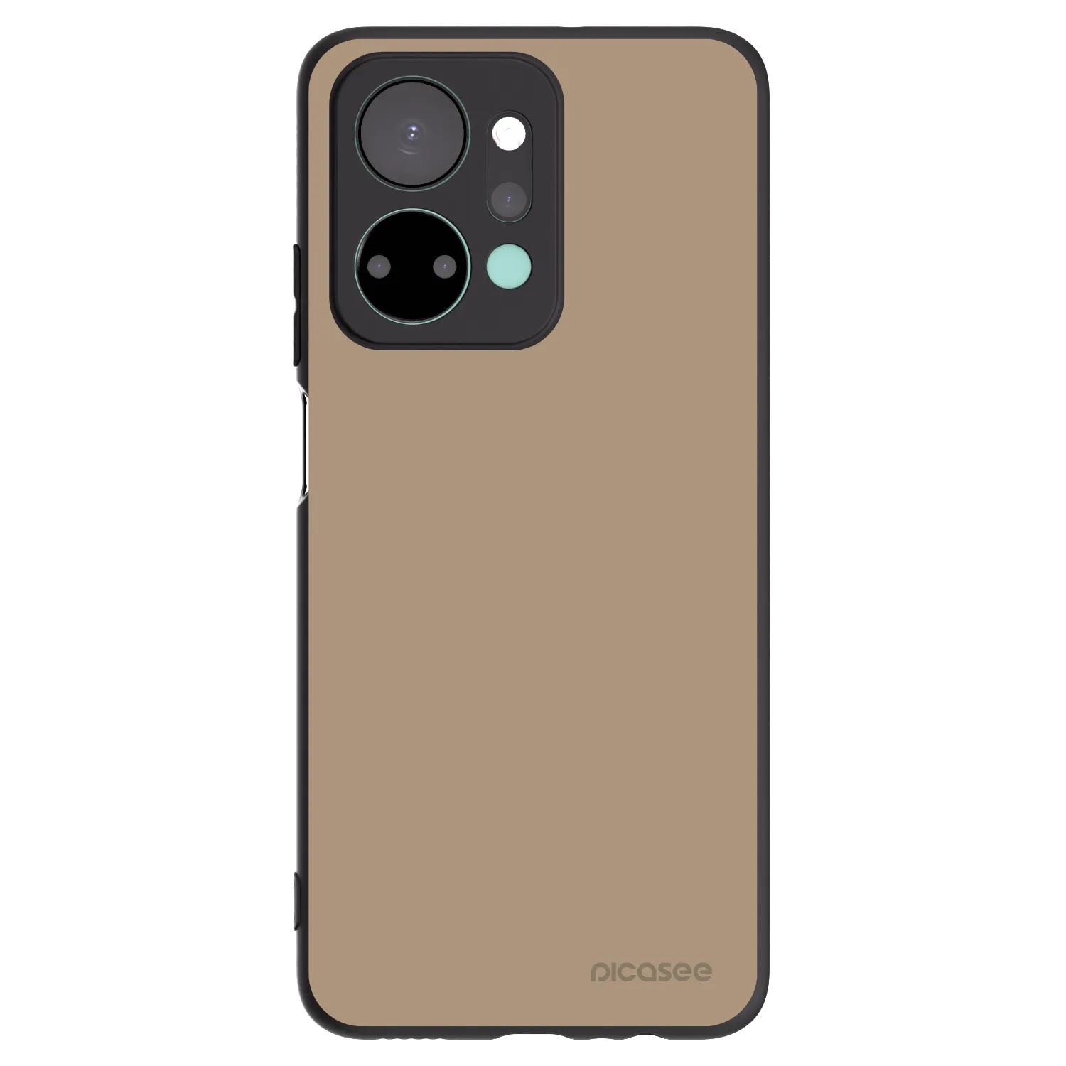 Picasee silikonowe czarne etui na Honor X7a - Soft Sand