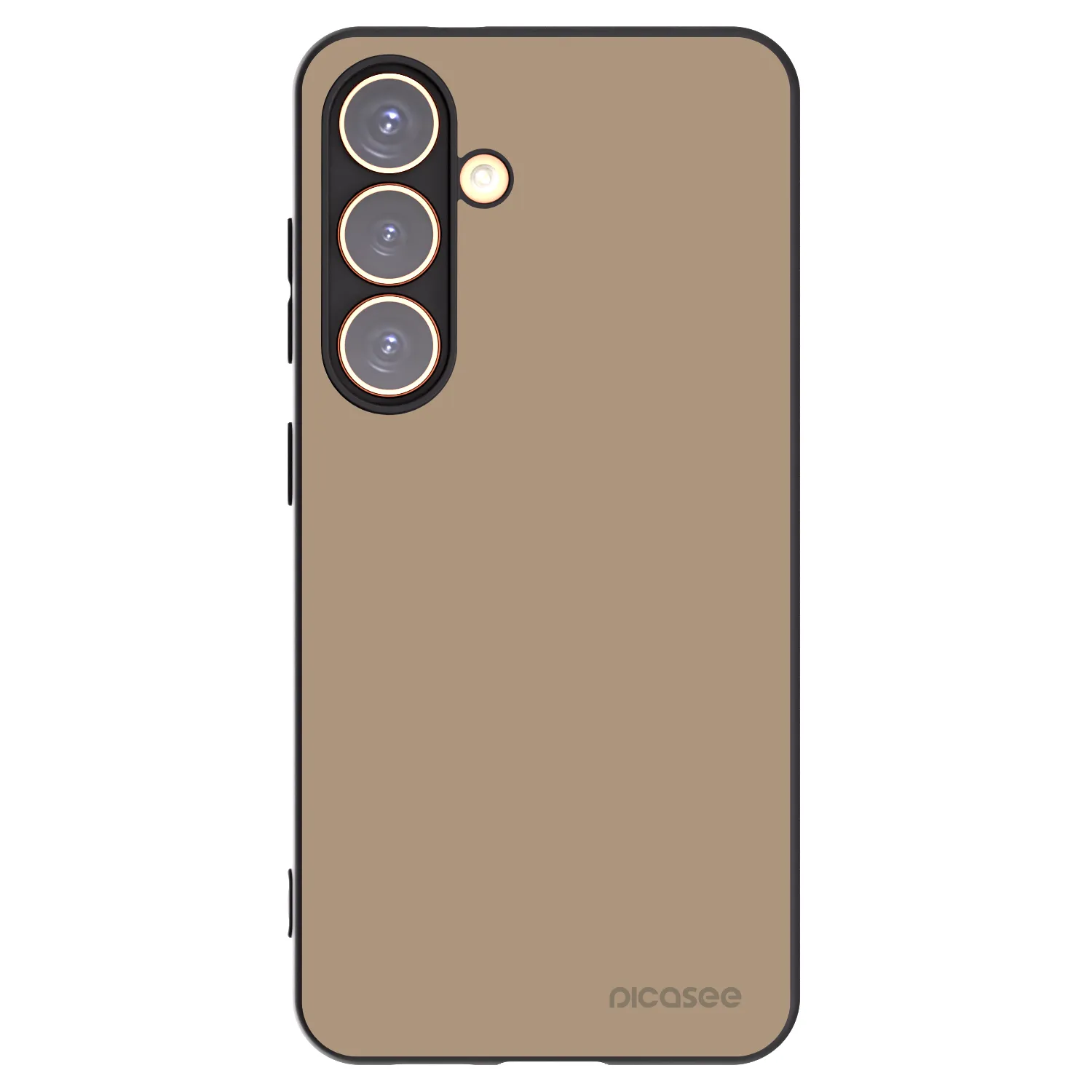 Picasee silikonowe czarne etui na Samsung Galaxy S24 S921B 5G - Soft Sand