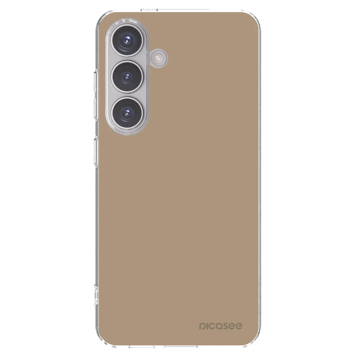 Picasee silikonowe przeźroczyste etui na Samsung Galaxy S24 S921B 5G - Soft Sand