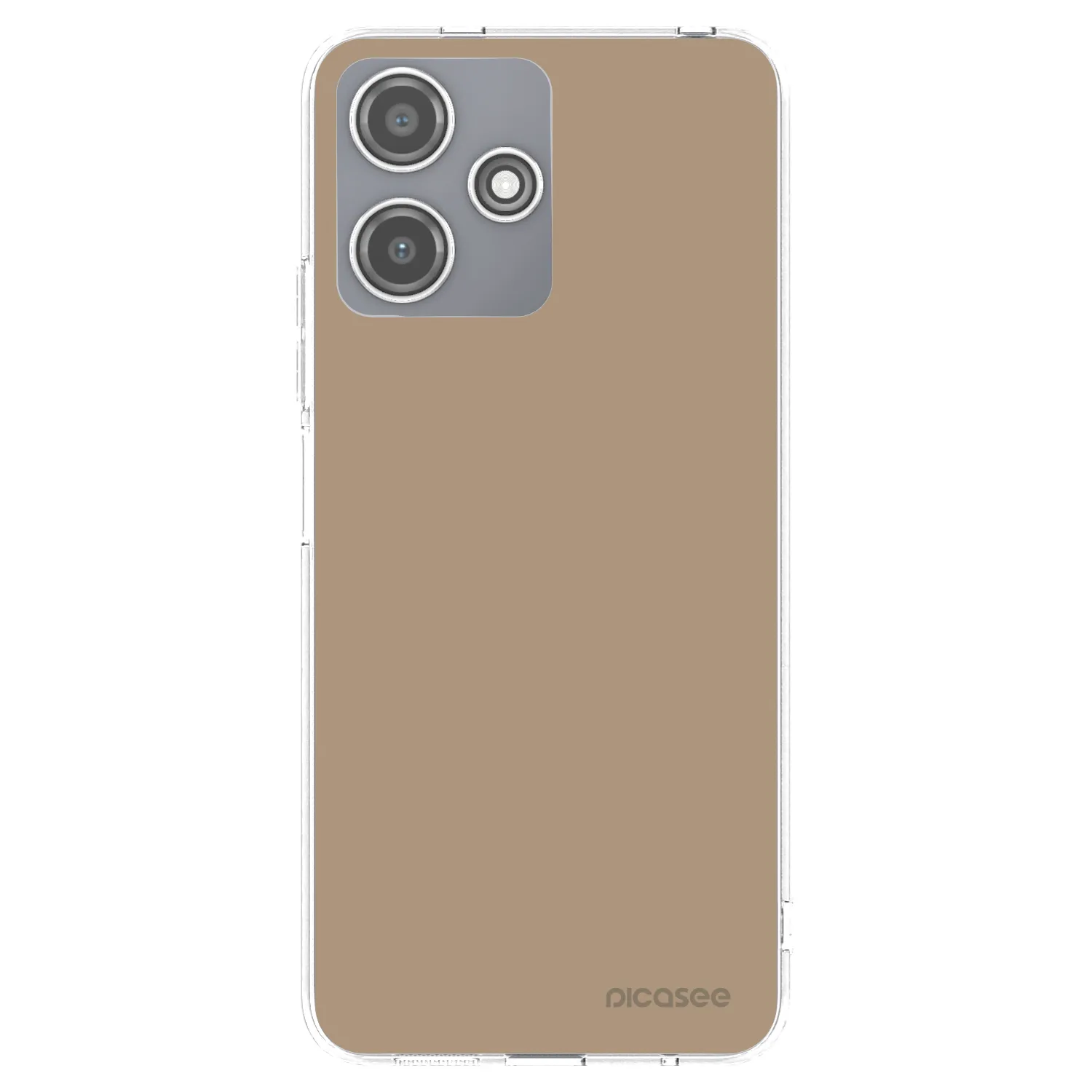 Picasee silikonowe przeźroczyste etui na Xiaomi Redmi 12 5G - Soft Sand